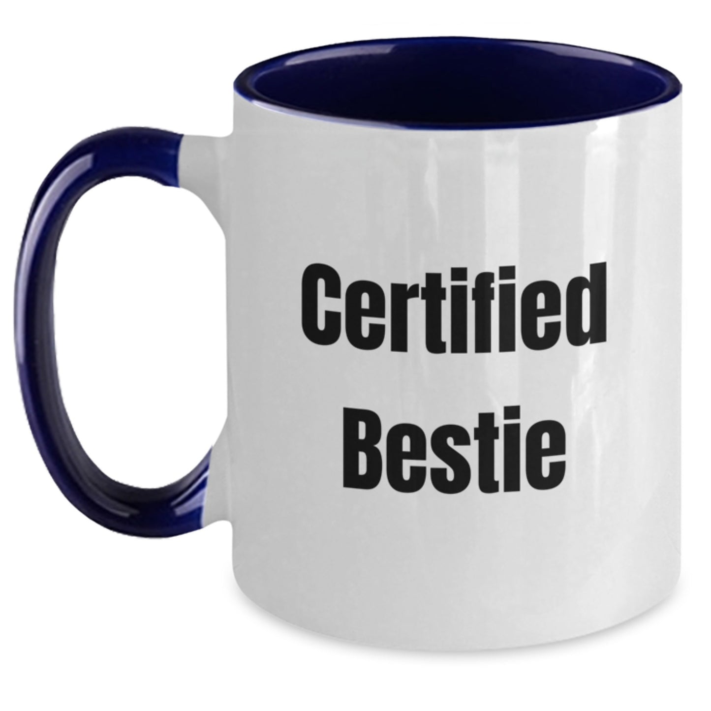 Funny Quotes Bestie Gifts from Friends Christmas Unique Gifts Two Tone Coffee Mug for Bestie - Main
