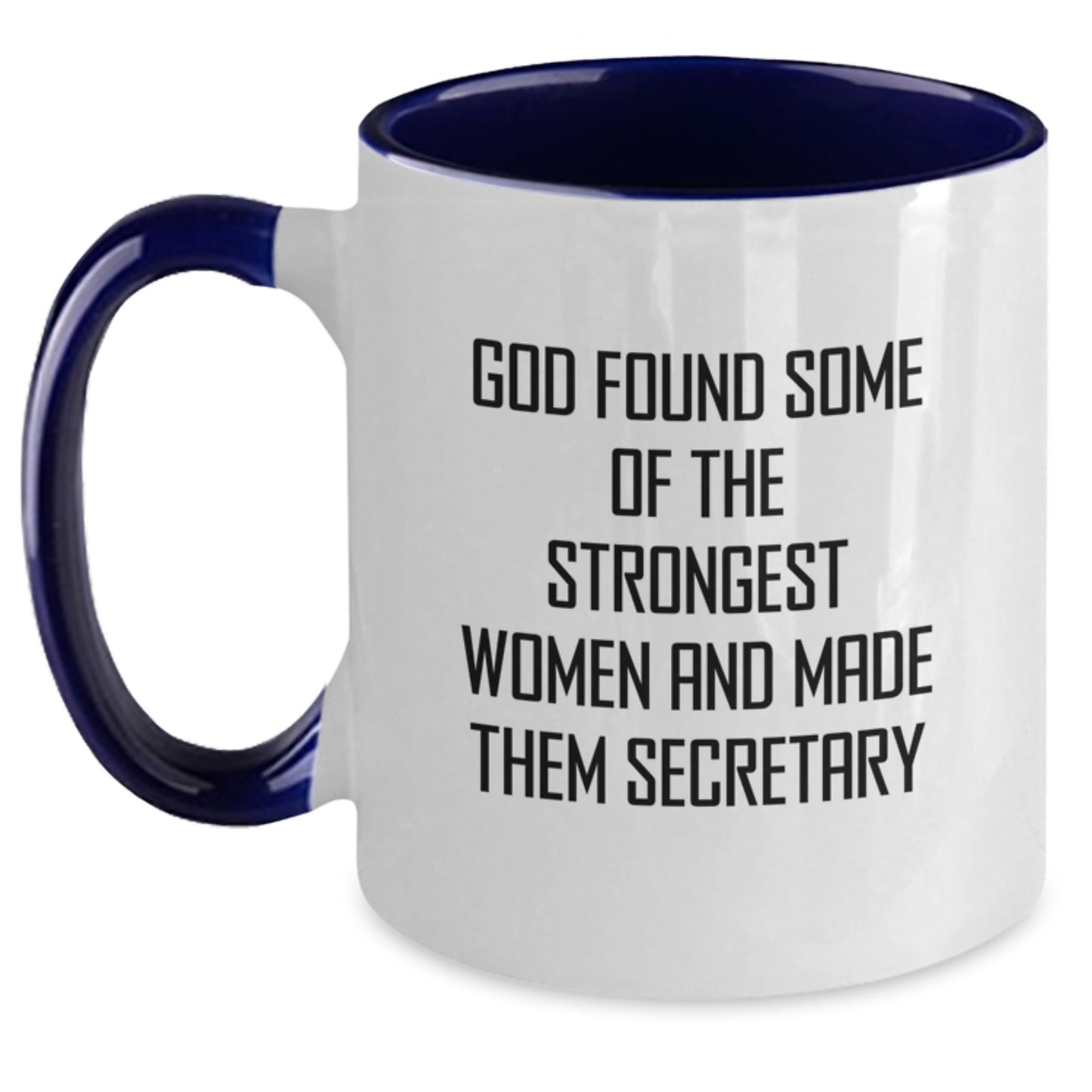 Funny Secretary Gifts from Men, Women, Friends, or Coworkers for Secretary or Women - Two Tone Coffee Mug with Inspirational Quote - Main