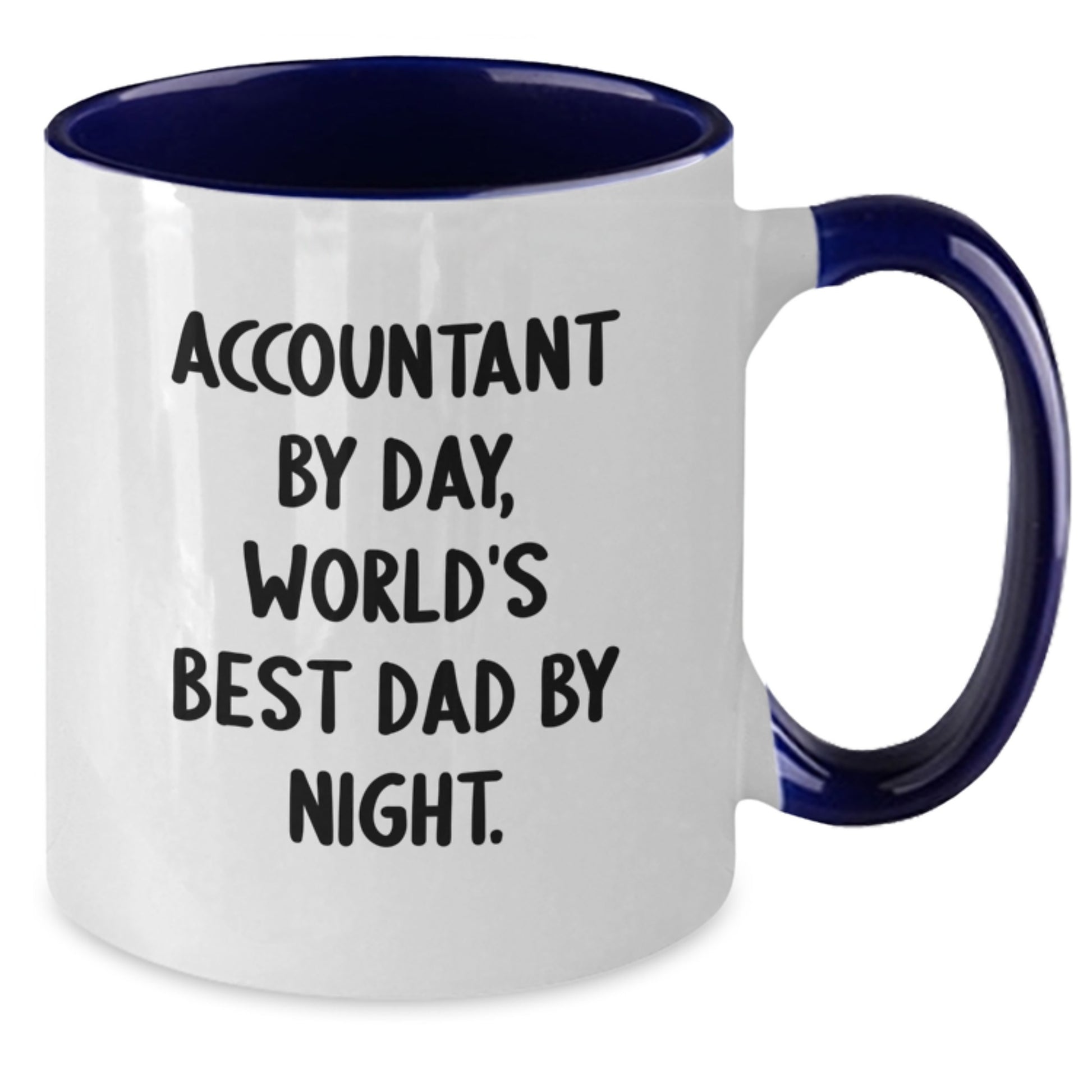 Funny Accountant Gifts for Men, Two Tone Coffee Mug with Accountant By Day Quote, Unique Christmas Memorable Presents from Husband - Additional
