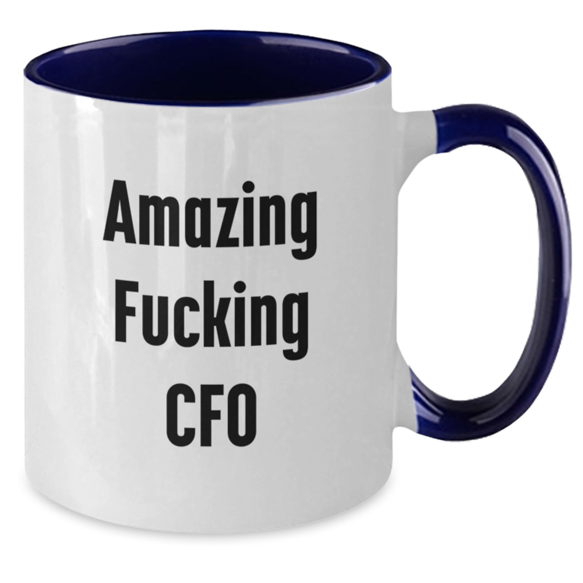 Funny CFO Gifts from Men, for Men, Funny Two Tone Coffee Mugs, Christmas Unique Gifts, Amazing 'F--king Cfo' Quote - Additional
