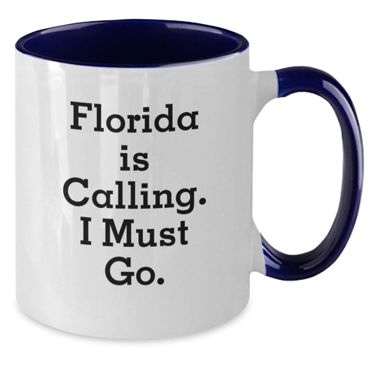 Funny Florida Gifts, Two Tone Coffee Mug, 'Florida Is Calling. I Must Go.' for Women, Gifts from Friends to Family, Perfect for Christmas Unique Gifts - Additional
