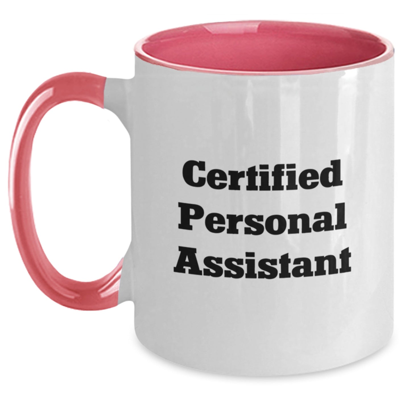 Funny Personal Assistant Gifts from Family for Men, Certified Personal Assistant Two Tone Coffee Mug, Funny Quote, Christmas Unique Gifts - Main