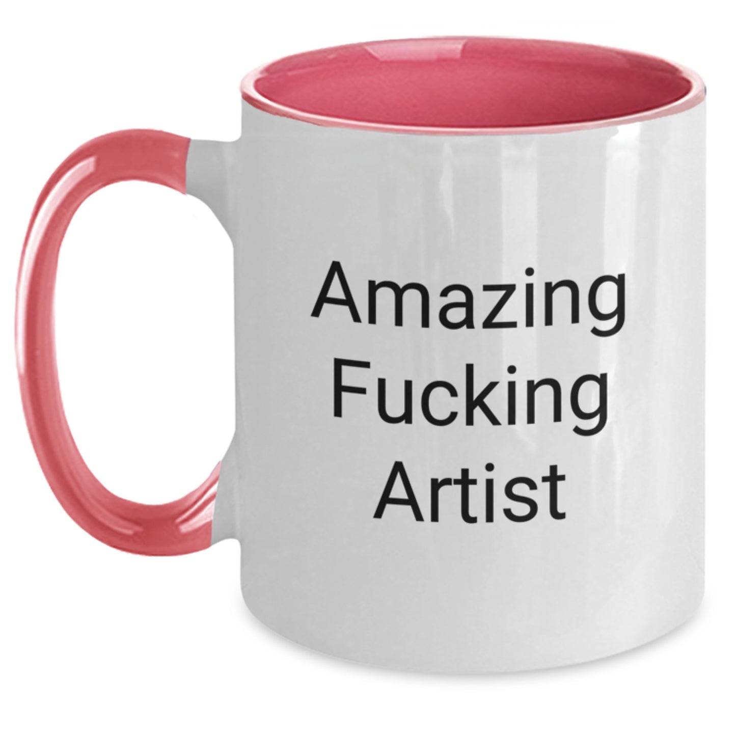Funny Artist Gifts from Friends and Family, Unique Christmas Unique Gifts for Artist, Two Tone Coffee Mug with Amazing F--king Artist Quote, Perfect for Artist Lovers - Main