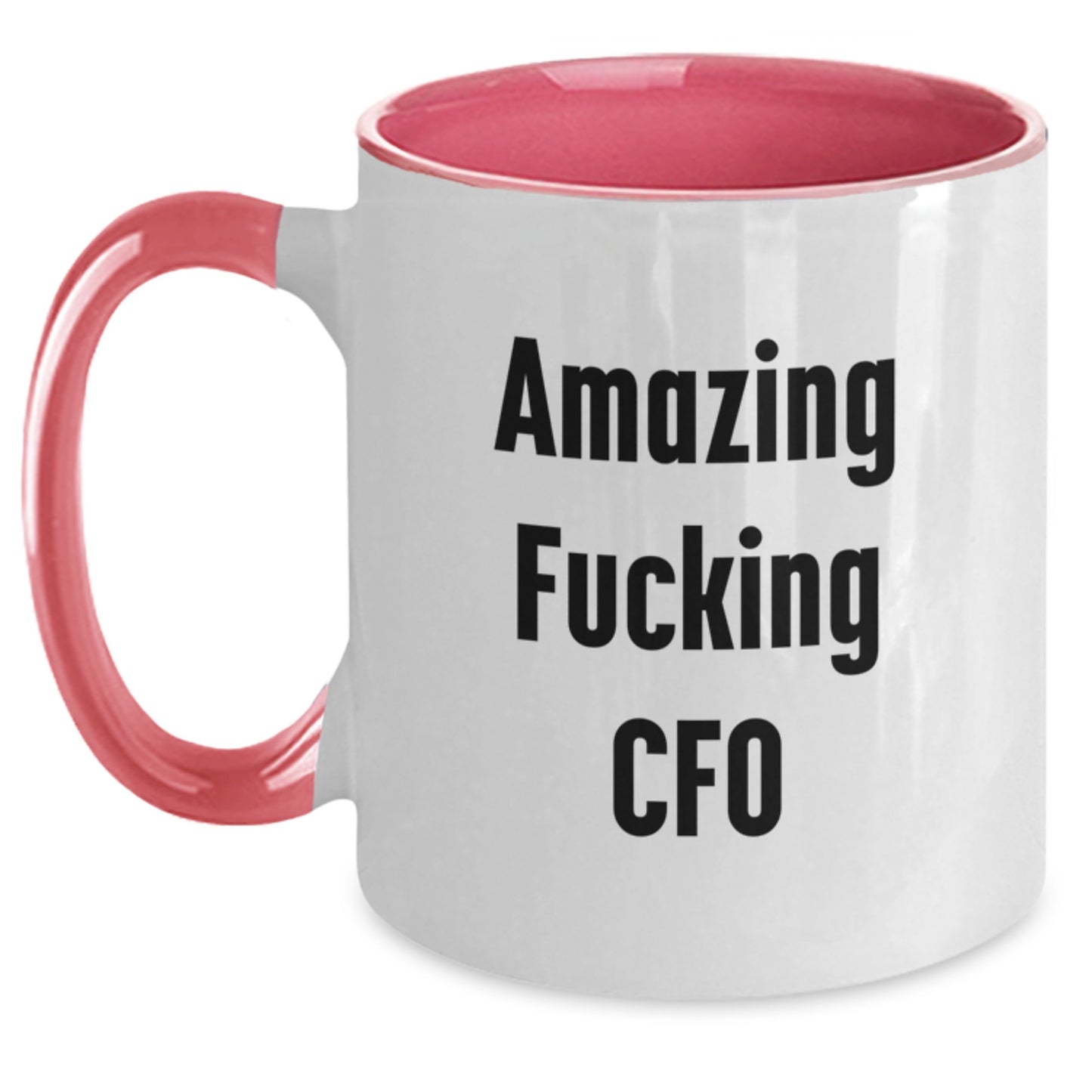 Funny CFO Gifts from Men, for Men, Funny Two Tone Coffee Mugs, Christmas Unique Gifts, Amazing 'F--king Cfo' Quote - Main