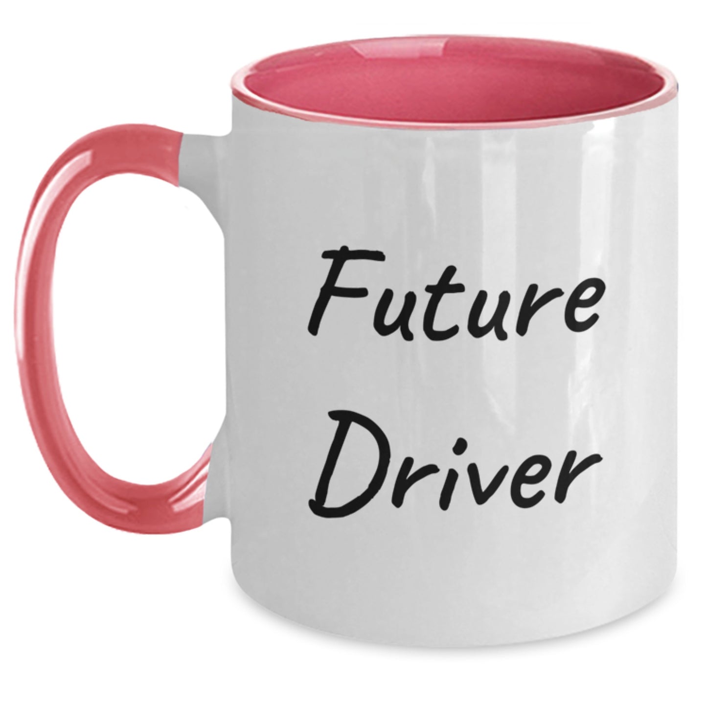 Funny Future Driver Gifts from Friends for Him - Two Tone Coffee Mug, Inspirational Quote for Men, Christmas Unique - Main