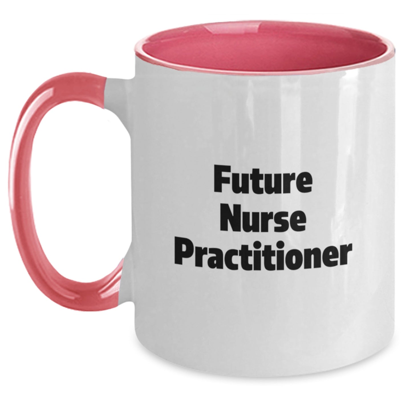 Funny Nurse Practitioner Gifts from Friends, Cute Two Tone Coffee Mugs for Future Nurse Practitioners, Inspirational Christmas Unique - Main