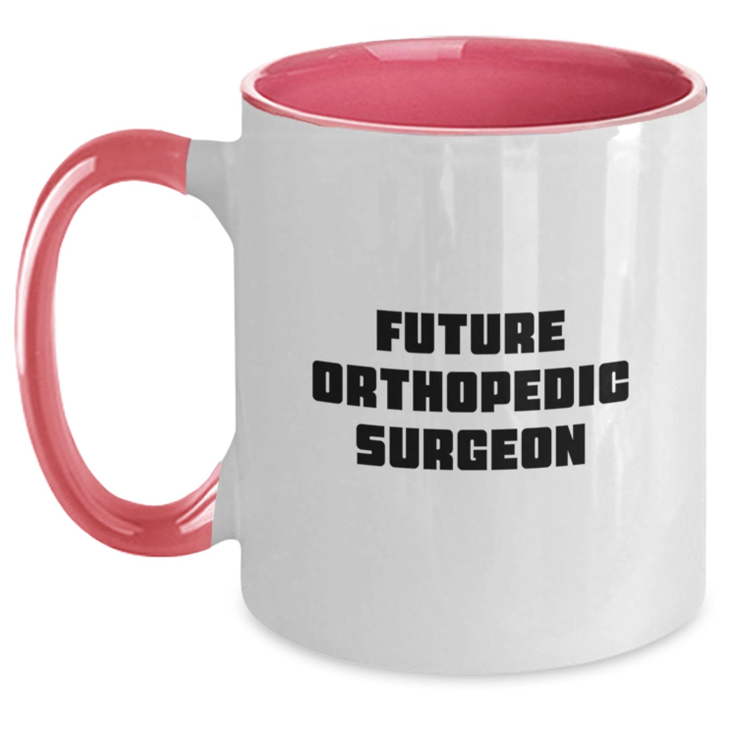 Funny Future Orthopedic Surgeon Gifts from Friends for Men Orthopedic Surgeon Two Tone Coffee Mug, Black and White Christmas Unique - Main