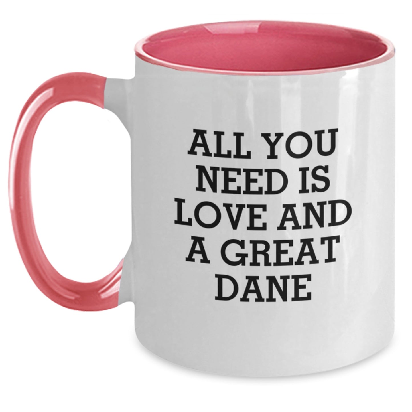 Funny Great Dane Dog Lover Gifts from Friends for Great Dane Dog Owners - Two Tone Coffee Mug for Great Dane Dog Christmas Unique Gifts - Main