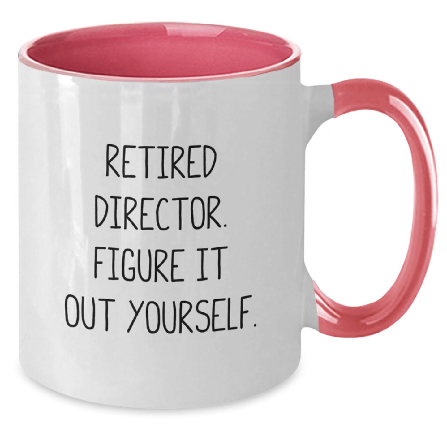 Funny Director Gifts from Men for Director Figuring It Out Themselves, Two Tone Coffee Mug for Graduation - Additional