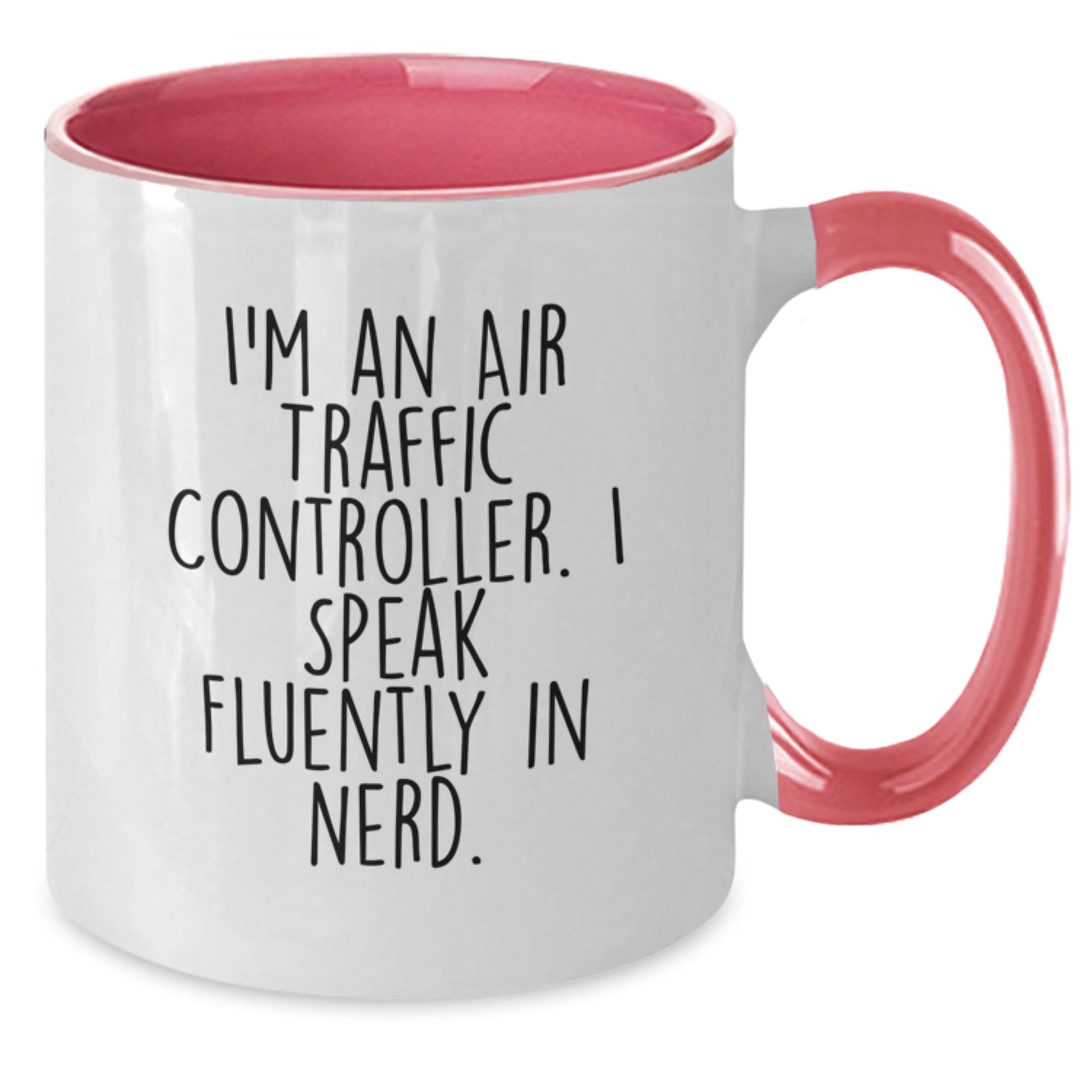 Funny Gifts from Family, Friends, or Coworkers for Air Traffic Controller - Two Tone Coffee Mug with I Speak Fluently In genius Quote, Christmas Unique Gifts for Men, Women - Additional