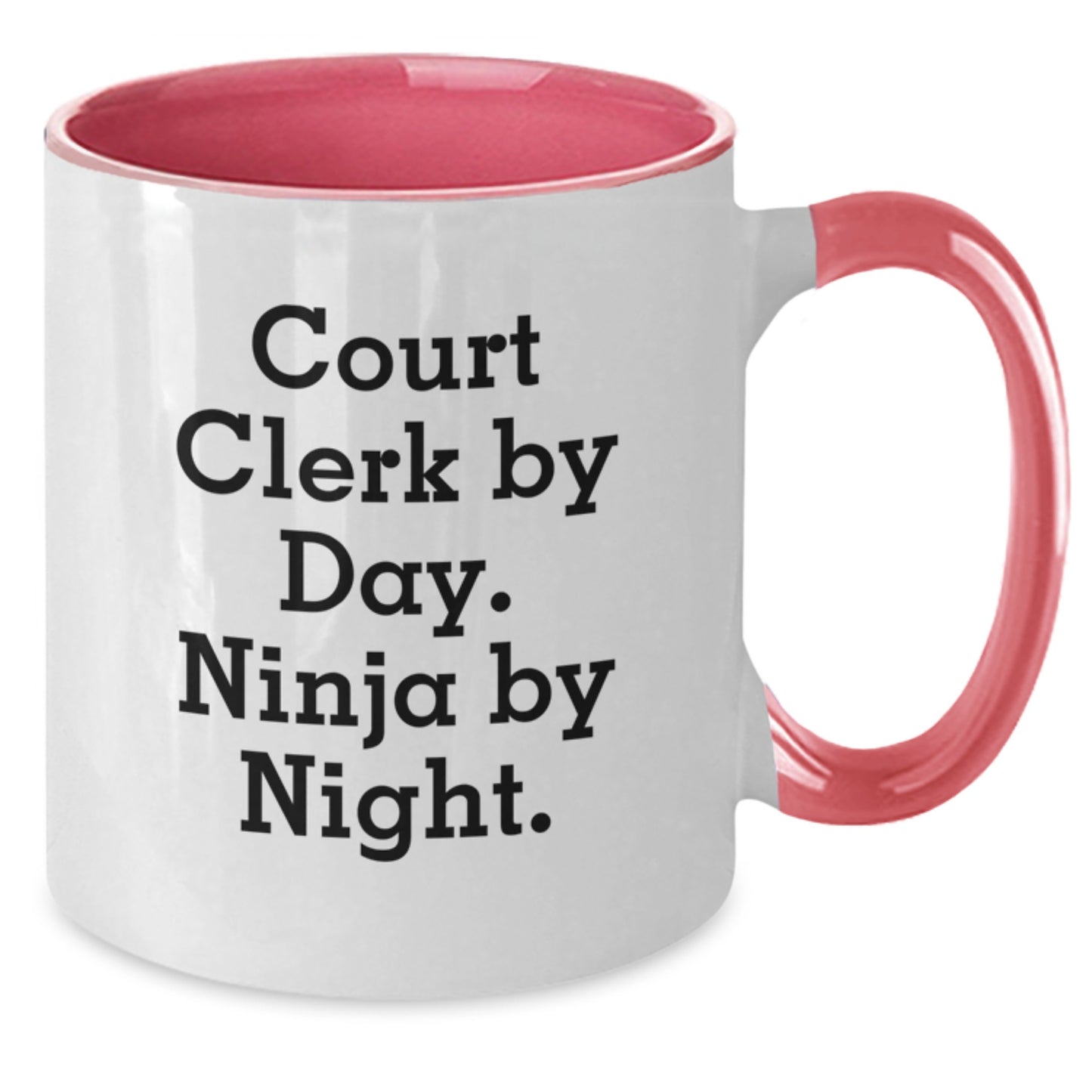 Funny Court Clerk Gifts from Friends, Christmas Unique Mugs for Court Clerks by Day, Ninja by Night - Additional