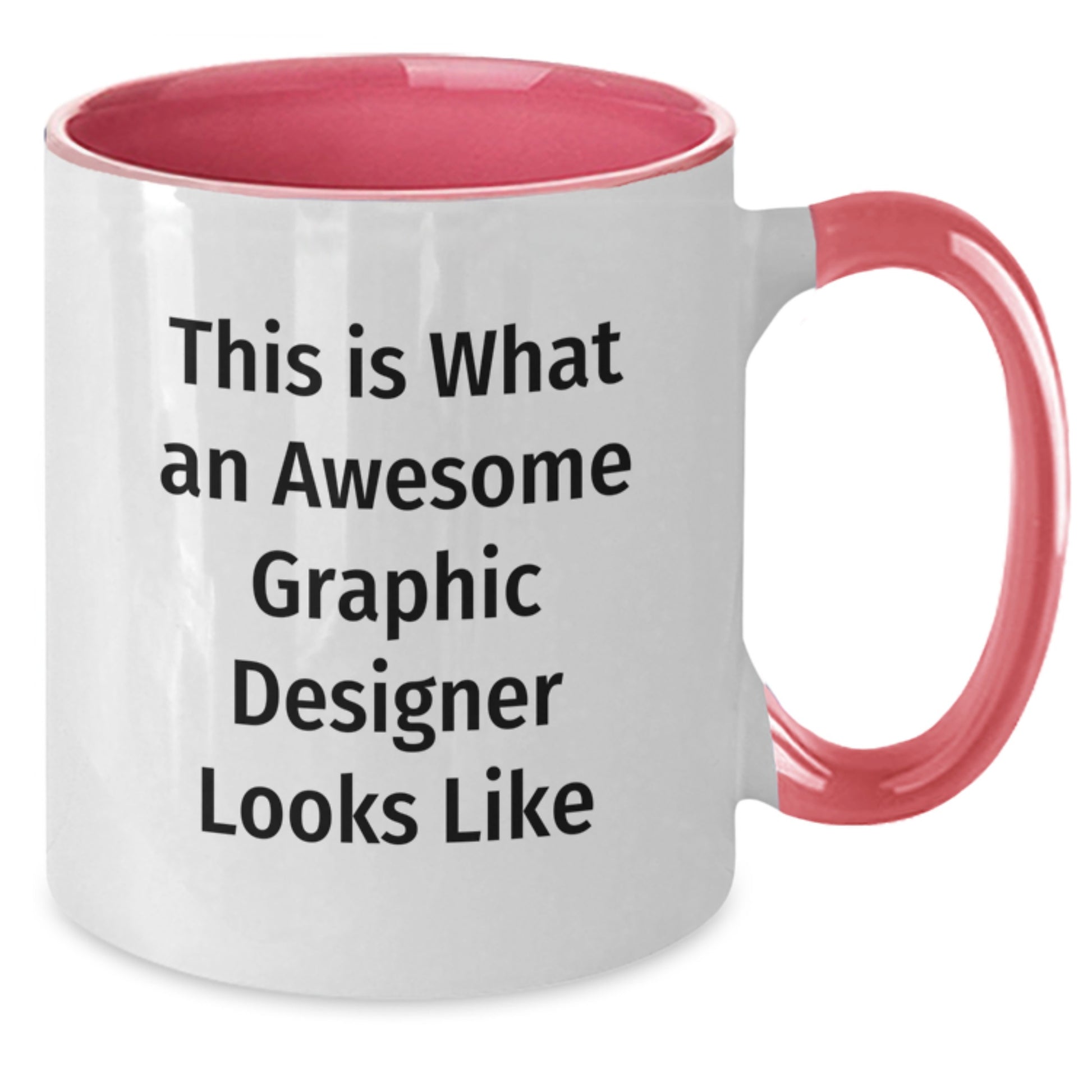 Funny Graphic Designer Gifts from Men, Gifts for Graphic Designer, Unique Christmas Mugs, Two Tone Coffee Mug, 'This Is What An Awesome Graphic Designer Looks Like' Quote, Funny Graphic Designer - Additional