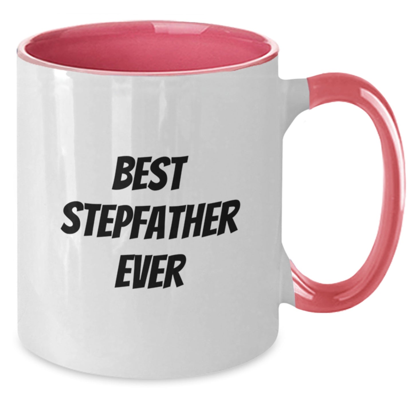 Funny Stepfather Gifts from Friends and Family, Best Stepfather Ever Quote on Two Tone Coffee Mug, Perfect Christmas Unique Gifts - Additional