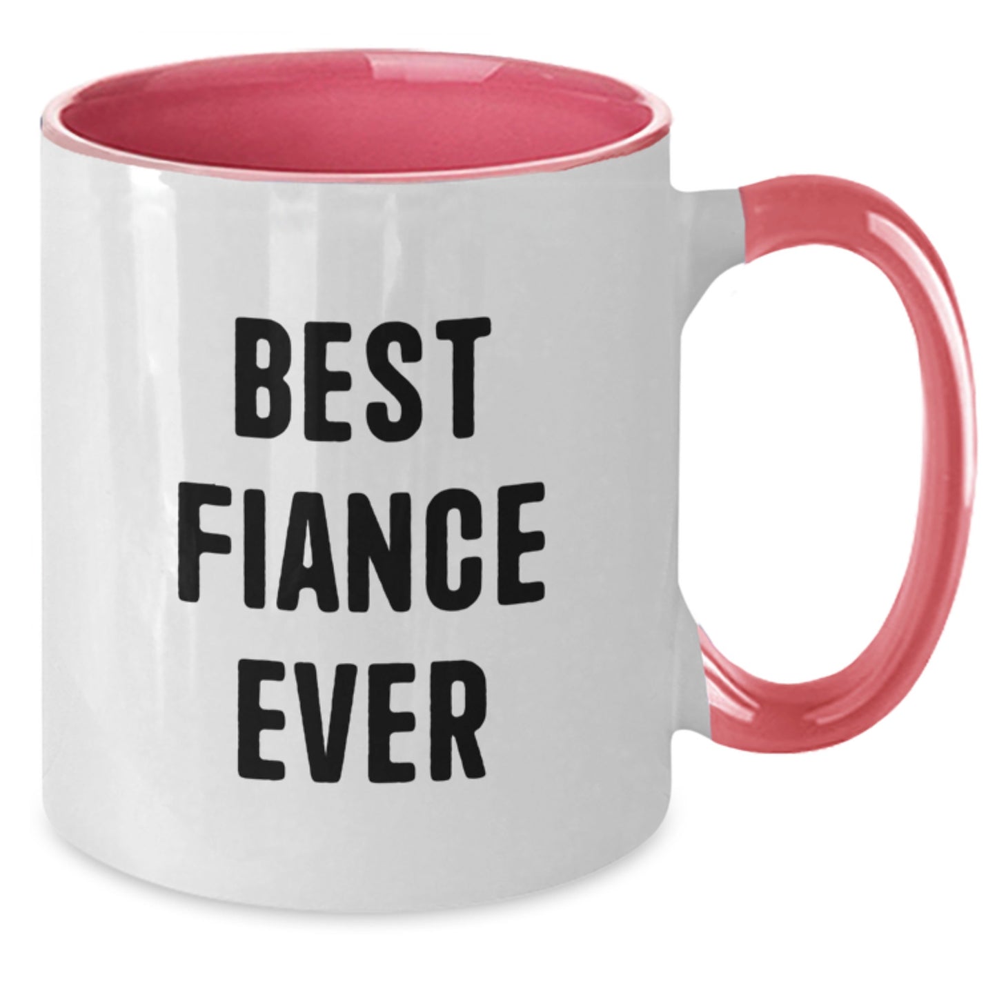 Funny Fiance Gifts from Friends, Best Fiance Ever Two Tone Coffee Mug, Graduation Unique Gifts for Men - Additional