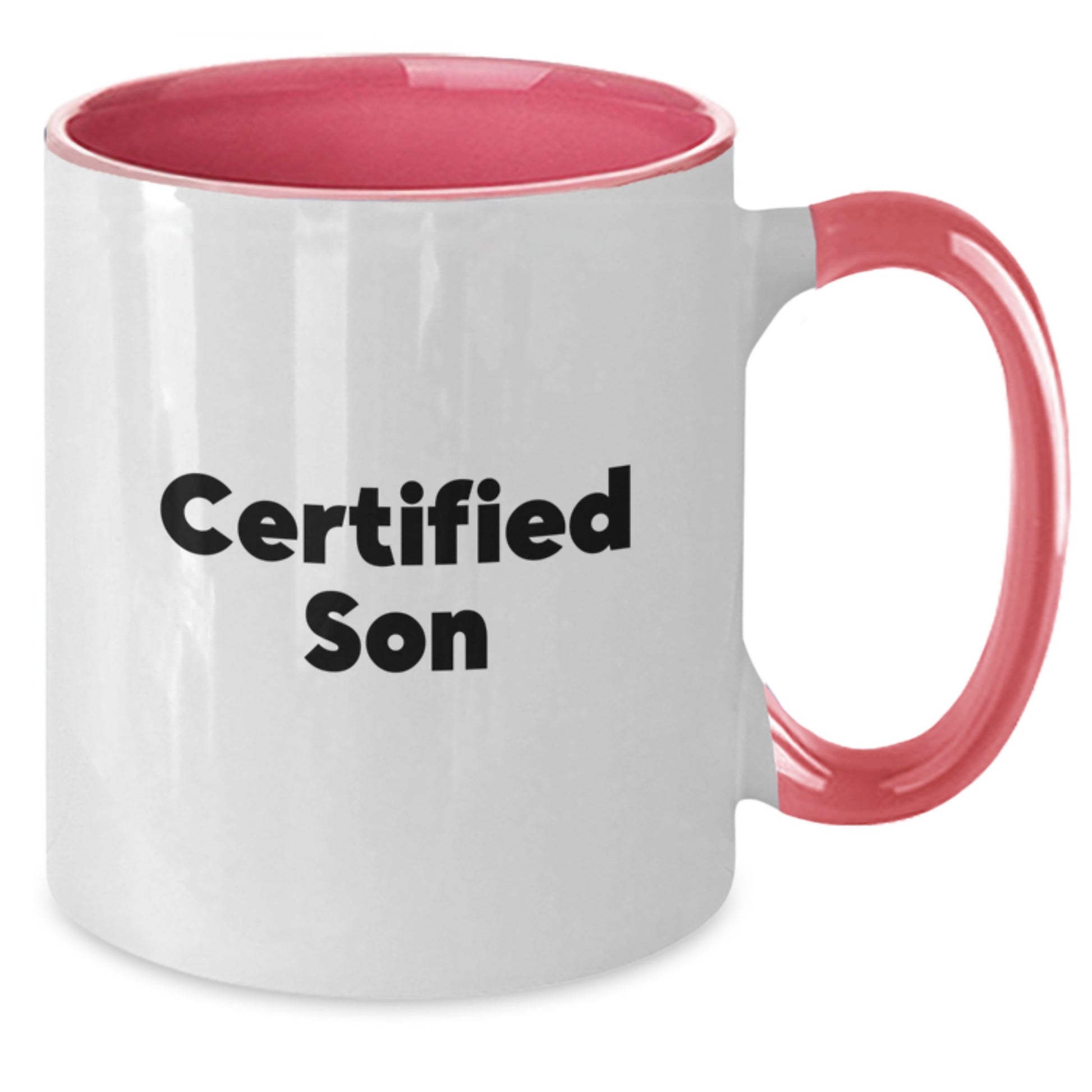 Funny Son Gifts from Mom to Her Little Man, Unique Two Tone Coffee Mug, Cute Christmas Memorable Present for Him, Certified Son - Additional