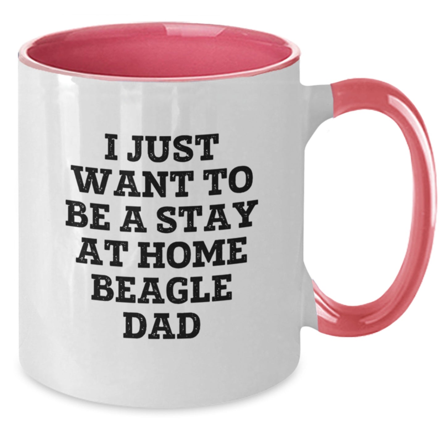Funny Beagle Dog Gifts from Dad for Christmas Unique Two Tone Coffee Mug - Additional