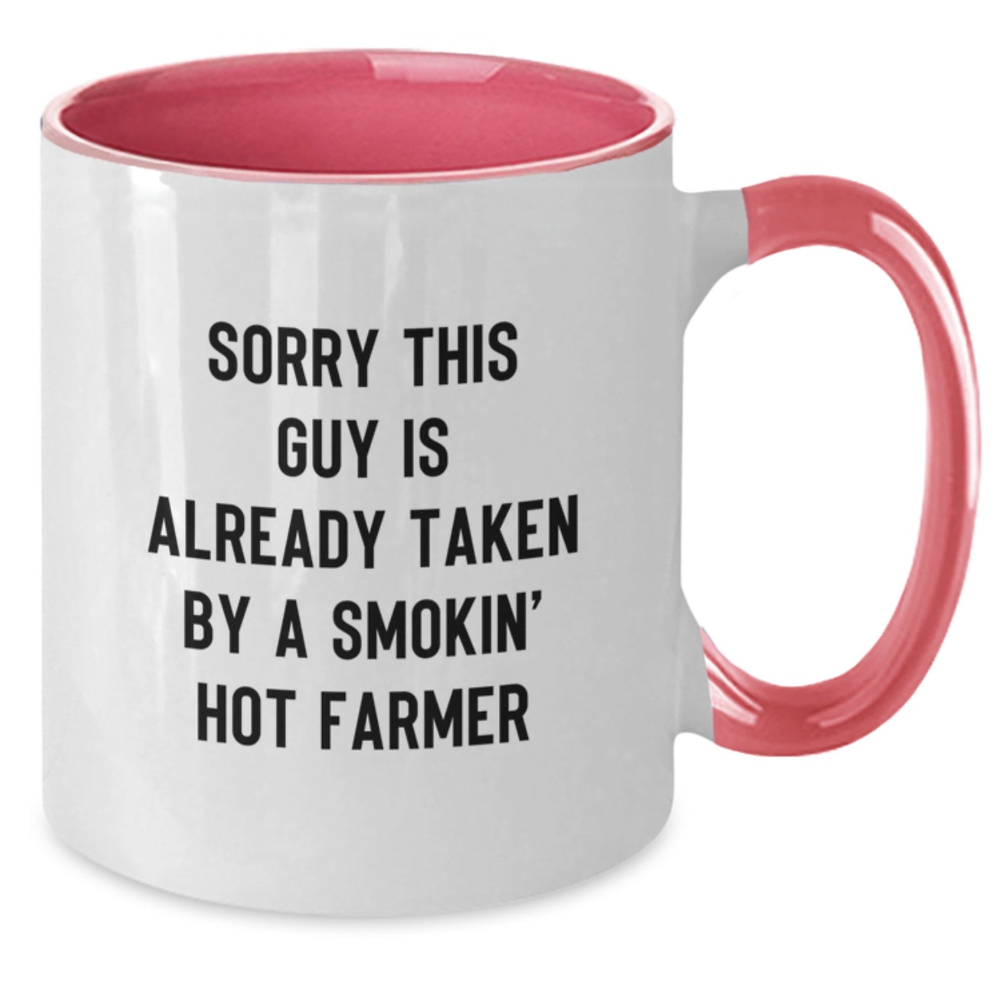 Farmer Funny Gifts, Sorry This Guy Is Already Taken, Two Tone Coffee Mug for Men, Women, or Friends, Graduation Unique Gifts from Family, Coworkers, or Friends - Additional
