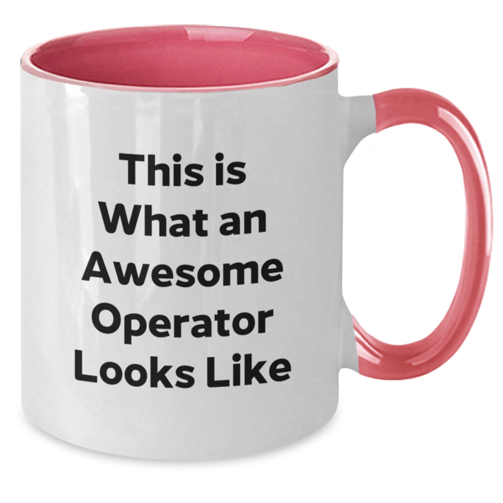 Funny Operator Quotes Two Tone Coffee Mugs Gifts for Men from Friends on Birthday, Operator Gifts, Two Tone Coffee Mug, This Is What An Awesome Operator Looks Like - Additional