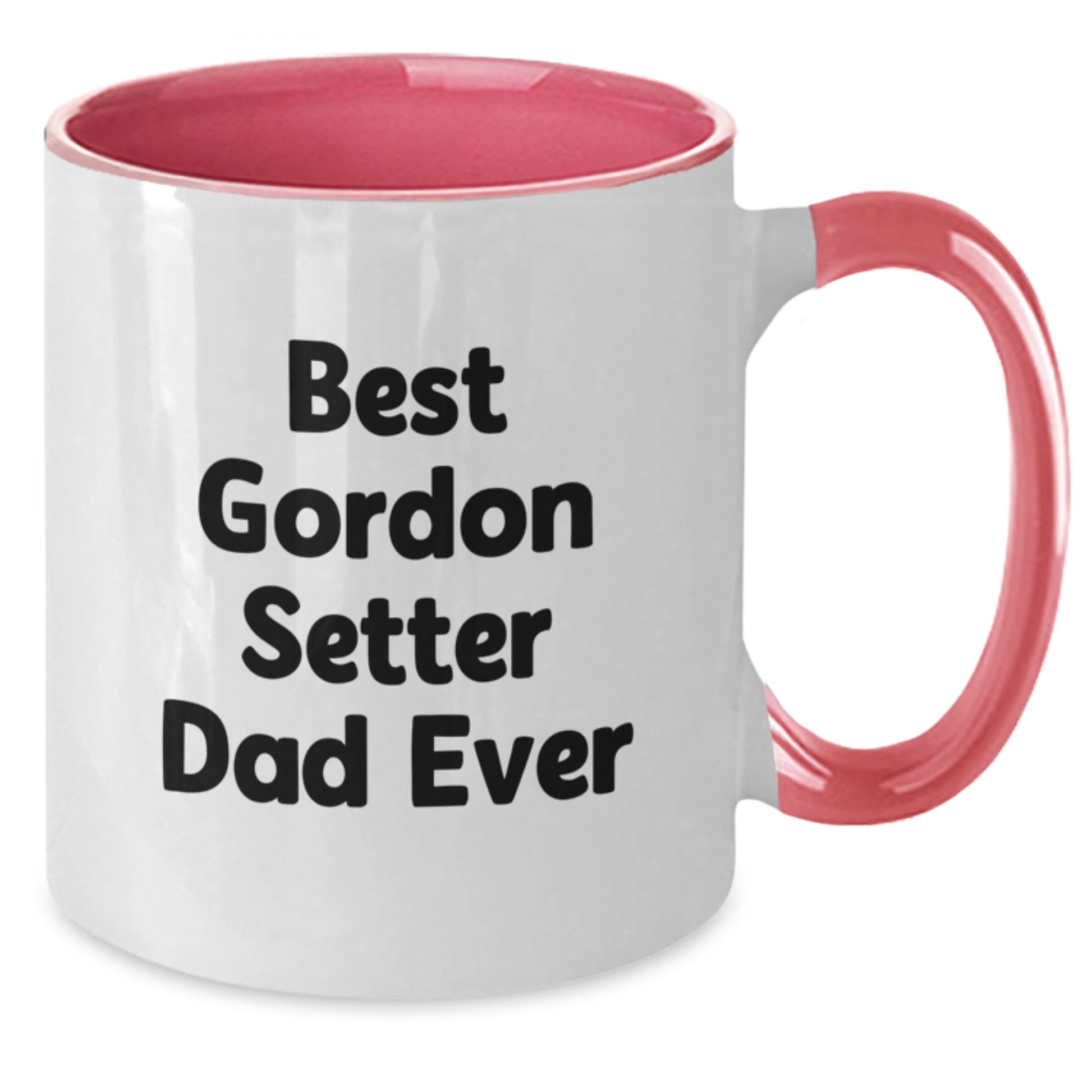 Gordon Setter Dad Ever Funny Two Tone Coffee Mug Gifts for Men from Family, Best Gordon Setter Dad Graduation Unique Gifts - Additional