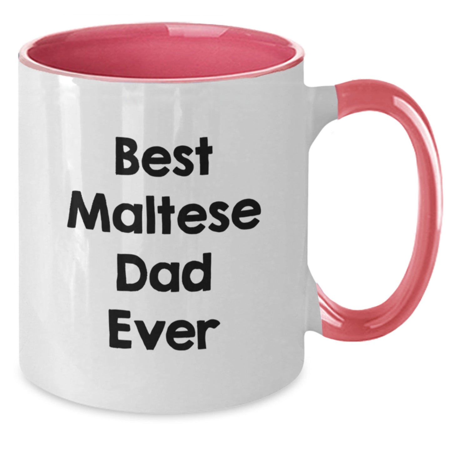 Maltese Dog Dad Gifts from Friends, Funny Two Tone Coffee Mug for Graduation, Best Maltese Dad Ever Quote, Gifts for Maltese Dog Lovers - Additional