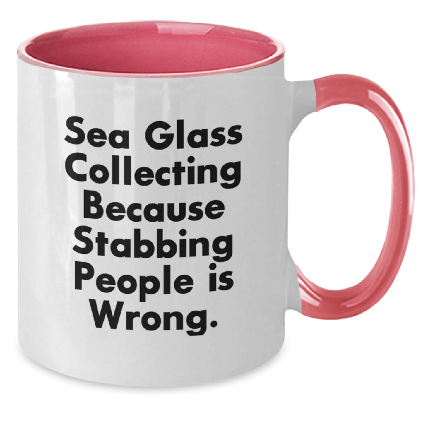 Funny Sea Glass Collecting Gifts for Friends and Family - Two Tone Coffee Mugs with Quirky Quote - Christmas Unique Presents from Buds - Additional
