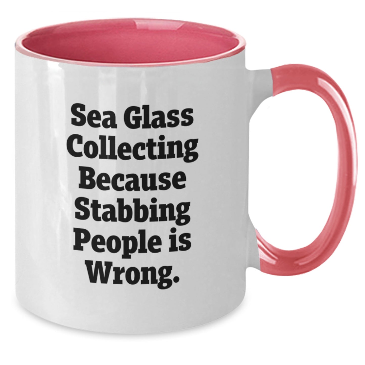 Funny Sea Glass Collecting Gifts for Women - Two Tone Coffee Mug - Gifts from Family for Christmas Unique Presents - Additional
