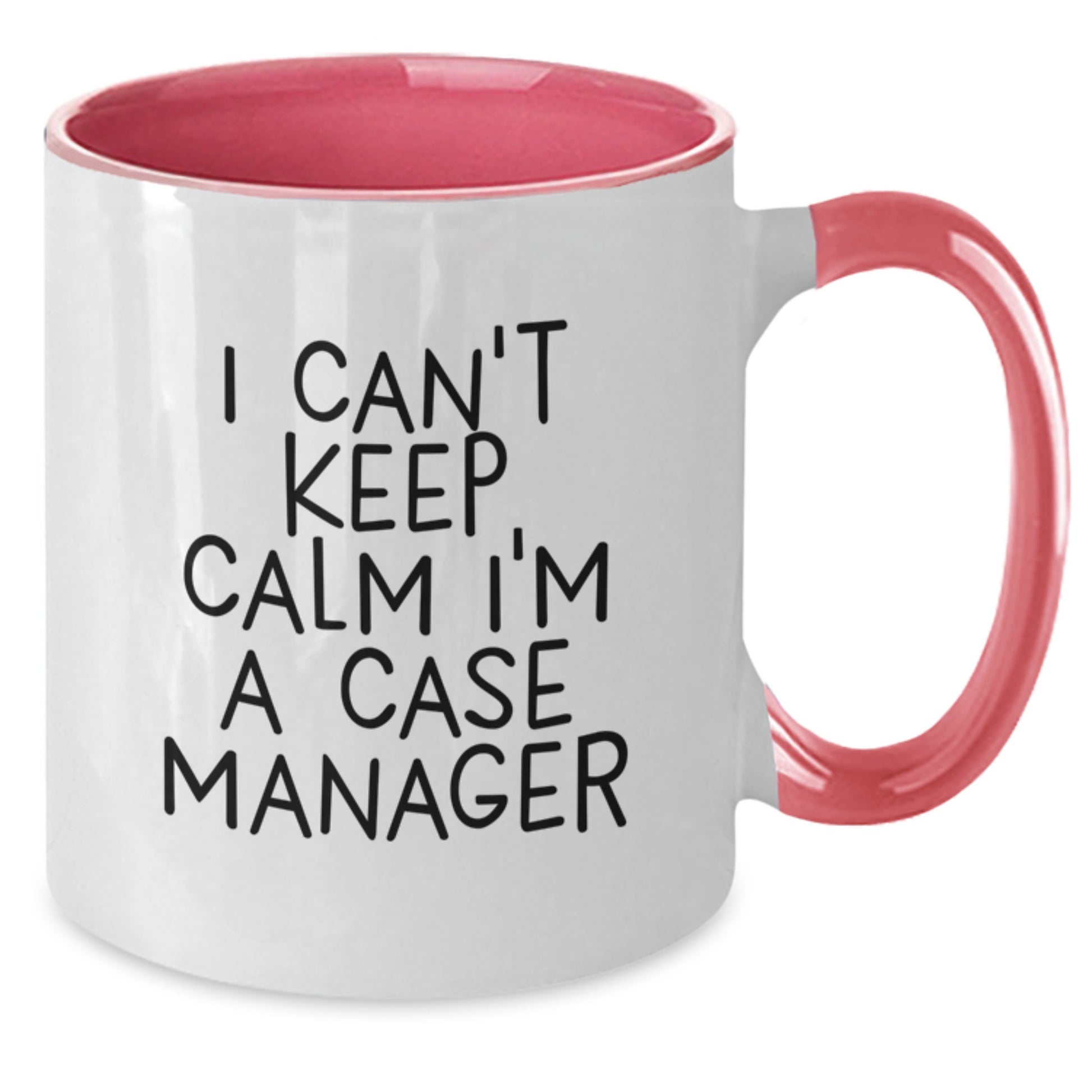 Funny Case Manager Gifts for Him from Coworkers, I Can't Keep Calm I'm A Case Manager Two Tone Coffee Mug, Christmas Unique Gifts - Additional