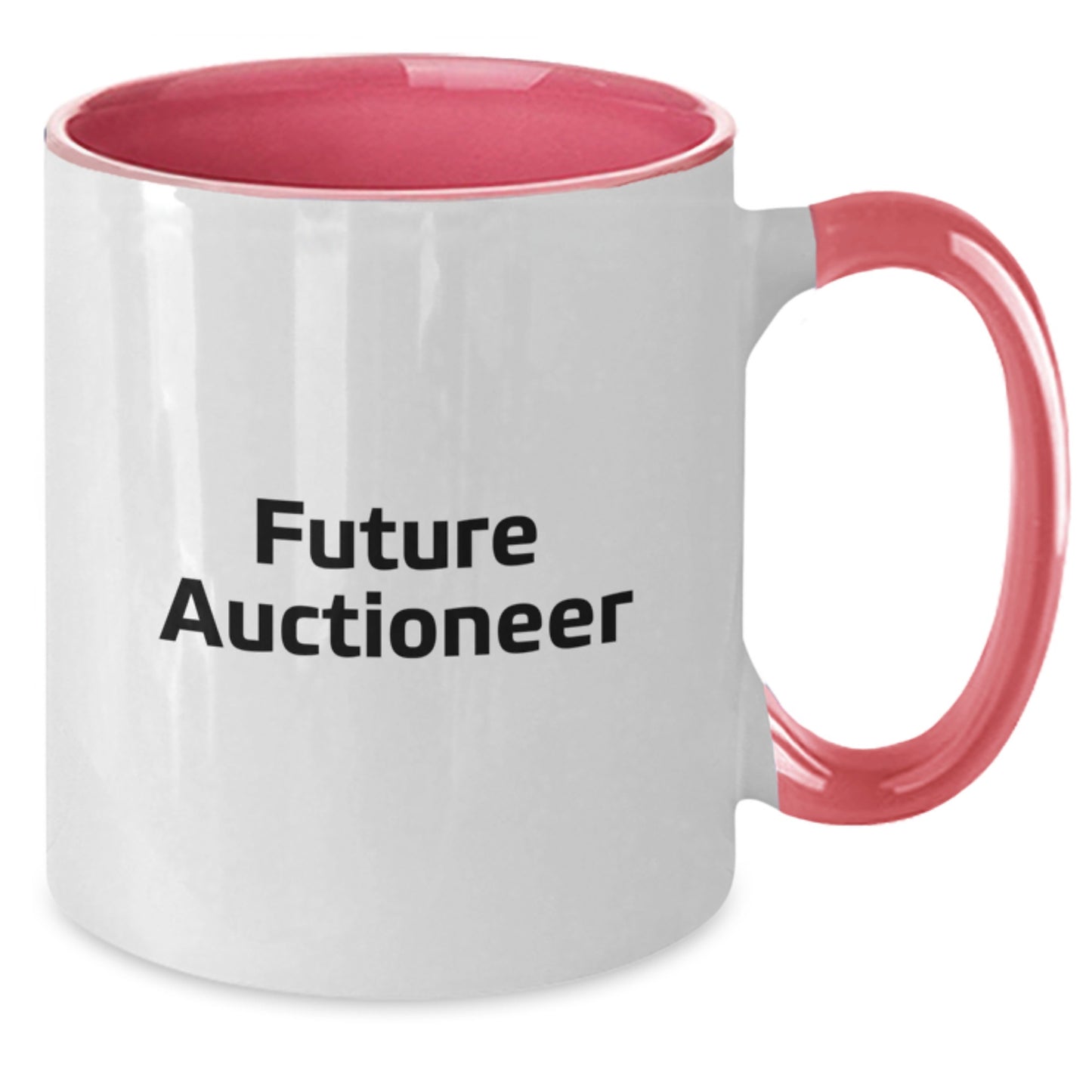 Funny Future Auctioneer Two Tone Coffee Mugs Gifts for Auctioneer Friends, Gifts from Family, Graduation Unique Gifts - Additional