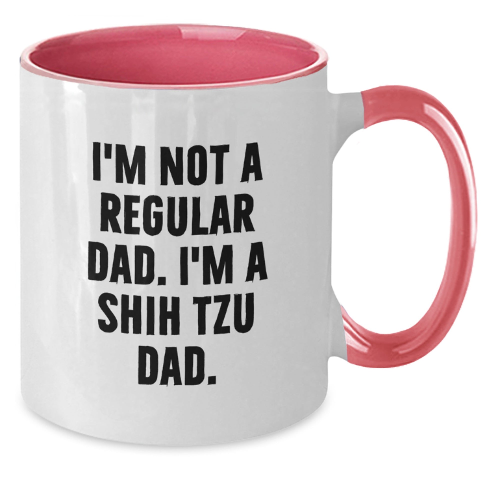 Shih Tzu Dog Funny Two Tone Coffee Mugs for Men from Dad, Unique Graduation Gifts for Him - Additional