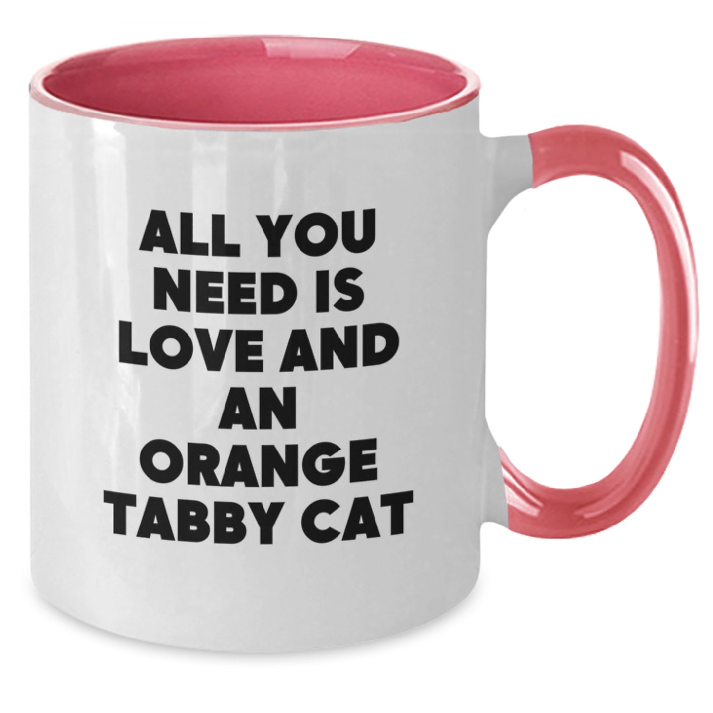 Orange Tabby Cat Gifts for Men, Funny Two Tone Coffee Mug, Christmas Unique Presents from Friends and Family - Additional
