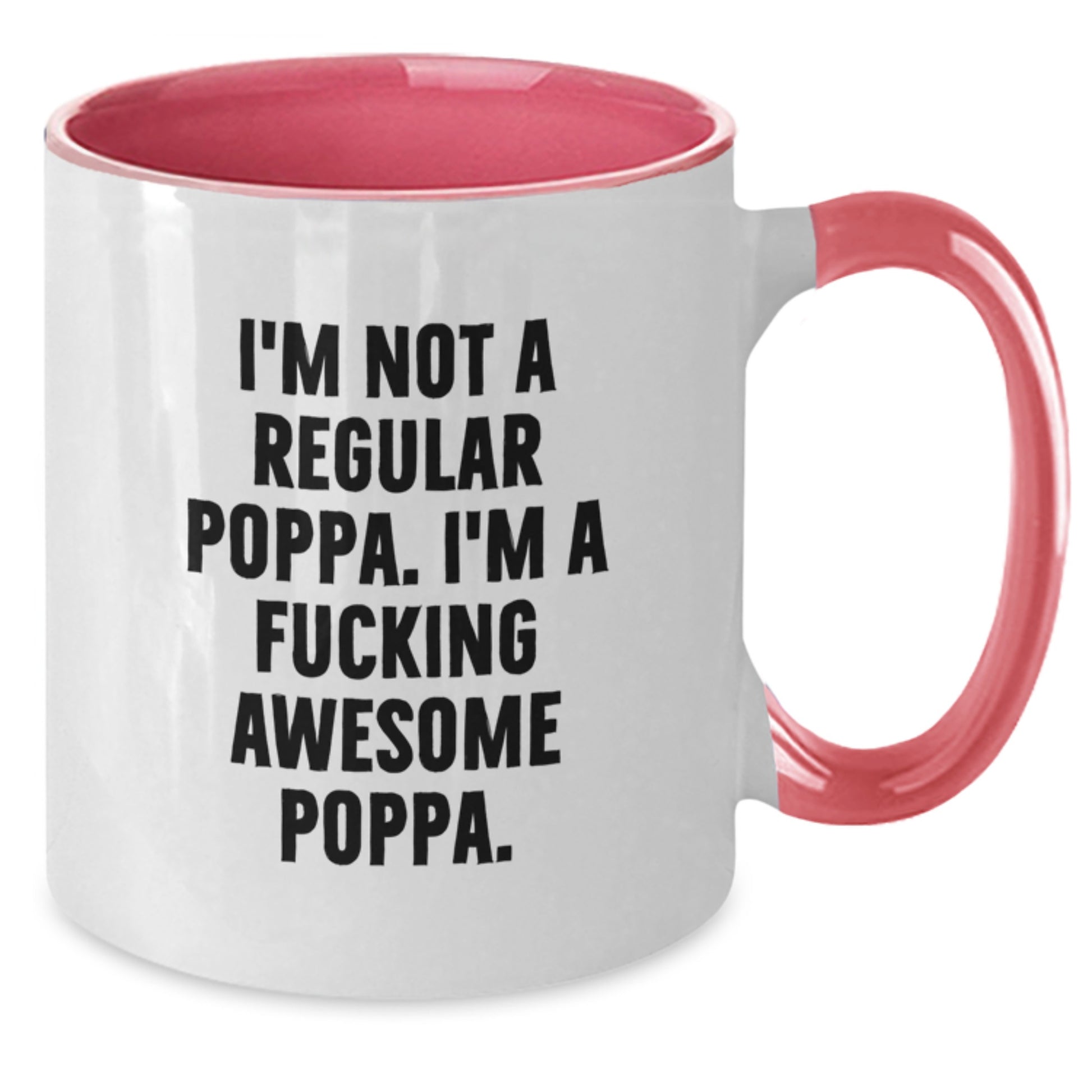 Funny Poppa Gifts for Men, Awesome Two Tone Coffee Mug, Christmas Unique Presents from Family - Additional