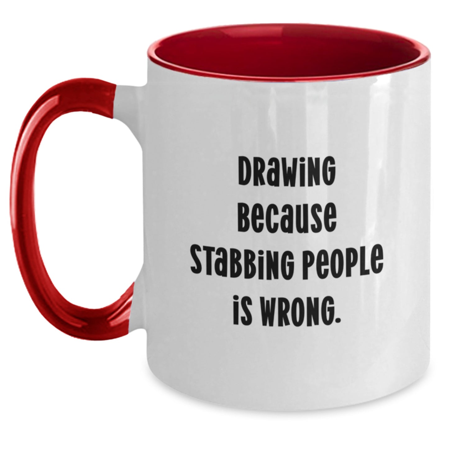 Funny Drawing Gifts for Friends from Men, Unique Two Tone Coffee Mugs for Christmas Unique Gifts - Main