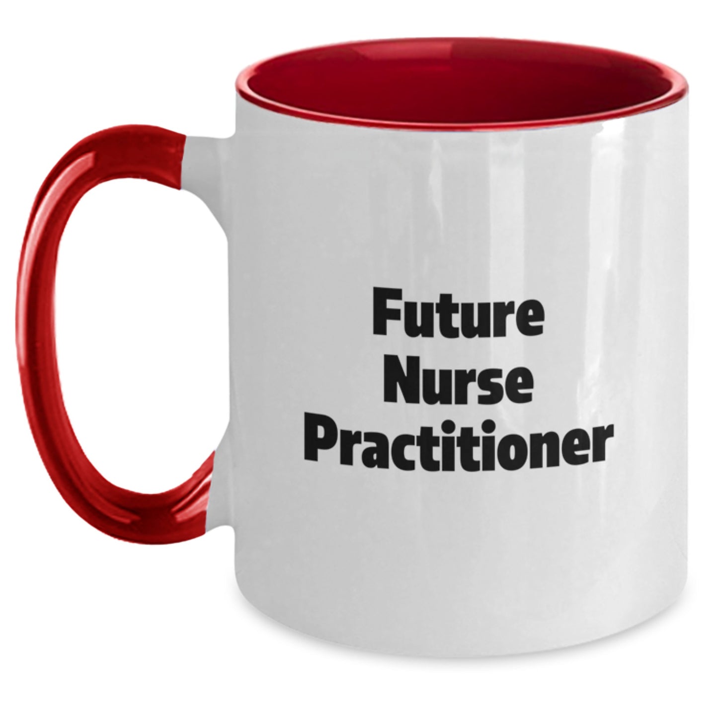 Funny Nurse Practitioner Gifts from Friends, Cute Two Tone Coffee Mugs for Future Nurse Practitioners, Inspirational Christmas Unique - Main