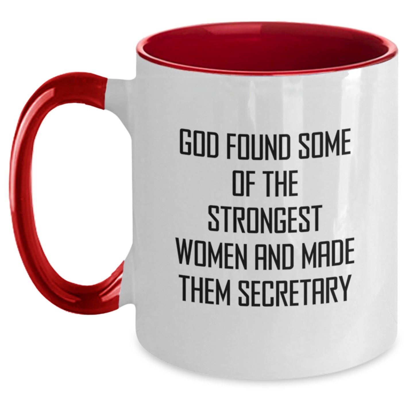 Funny Secretary Gifts from Men, Women, Friends, or Coworkers for Secretary or Women - Two Tone Coffee Mug with Inspirational Quote - Main