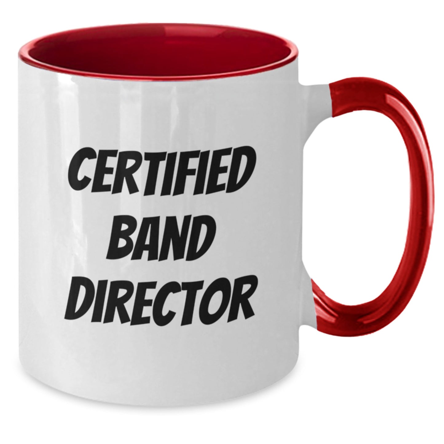 Funny Band Director Christmas Unique Gifts from Friends for Men Two Tone Coffee Mug - Additional
