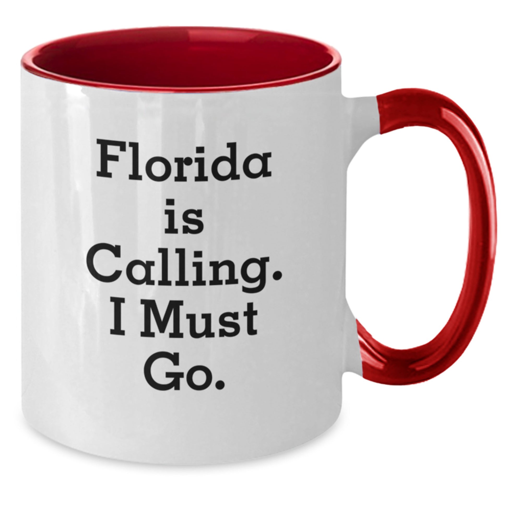 Funny Florida Gifts, Two Tone Coffee Mug, 'Florida Is Calling. I Must Go.' for Women, Gifts from Friends to Family, Perfect for Christmas Unique Gifts - Additional