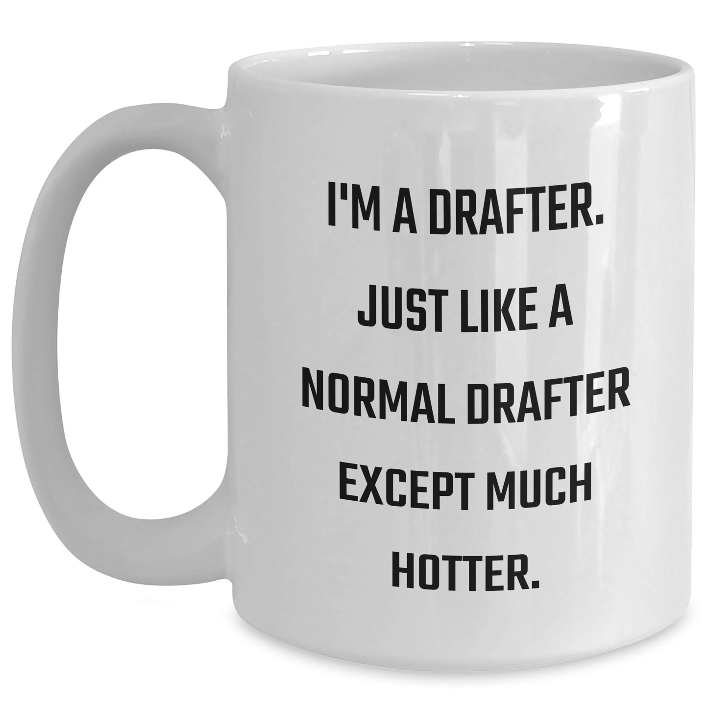 Funny Drafter Gifts from Friends for Daughters, Unique Graduation Presents for White Coffee Mug Lovers - Main