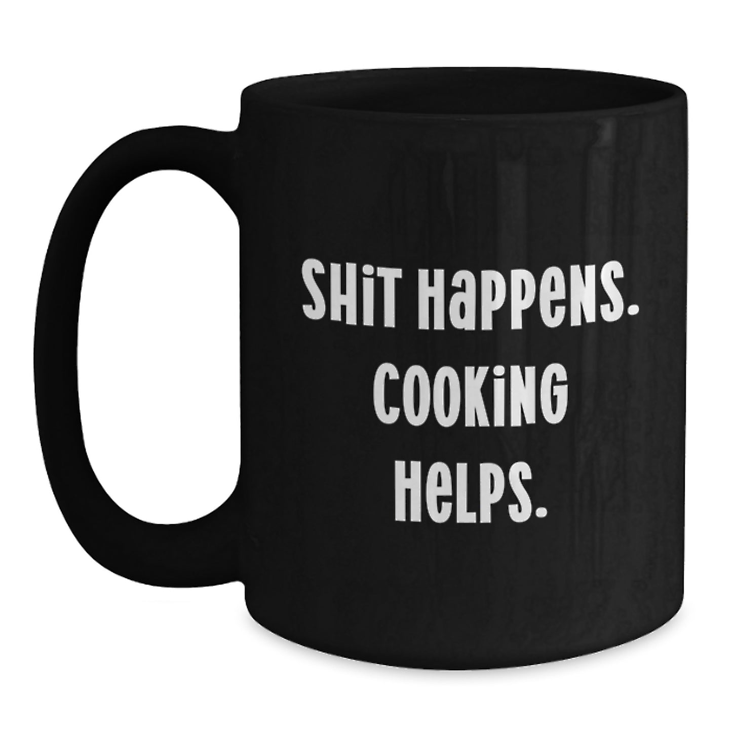 Funny Cooking Humor Black Coffee Mugs - Gifts from Friends and Family for Cooking Enthusiasts, Christmas Unique Gifts, Black Coffee Mug for Men and Women - Main