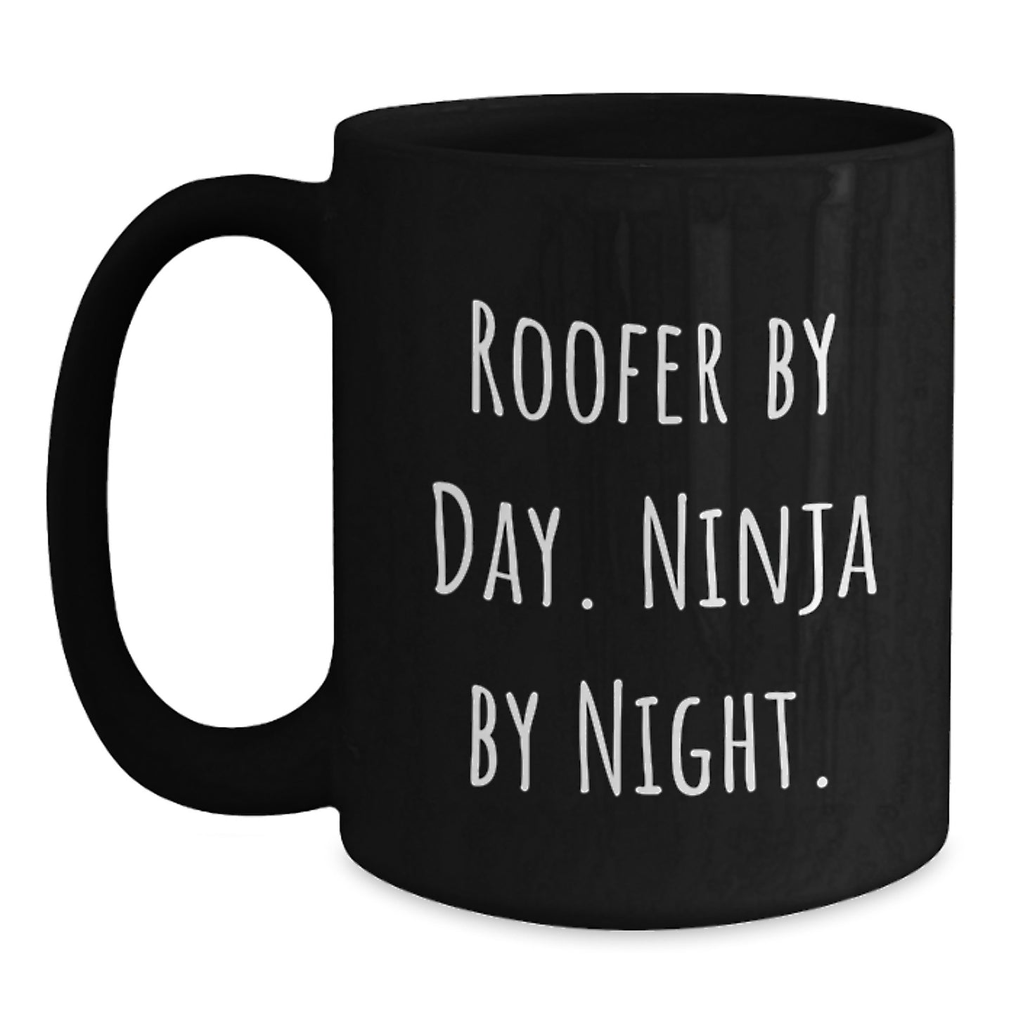 Funny Roofer Gifts for Men from Friends and Family - Christmas Unique Roofer By Day Ninja By Night Coffee Mug - Main