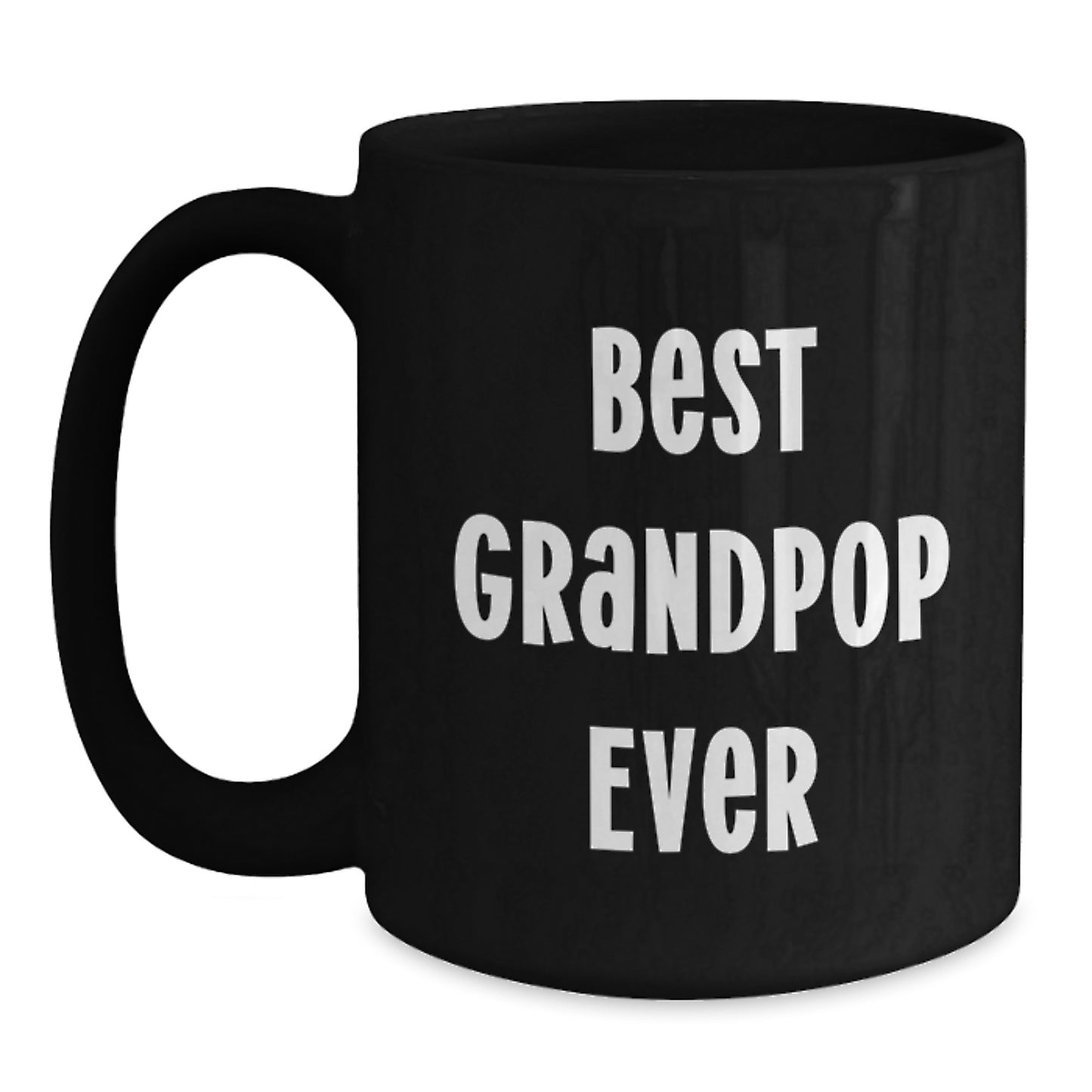 Funny Grandpop Gifts from Men to Grandpop Black Coffee Mug for Christmas Morning - Main