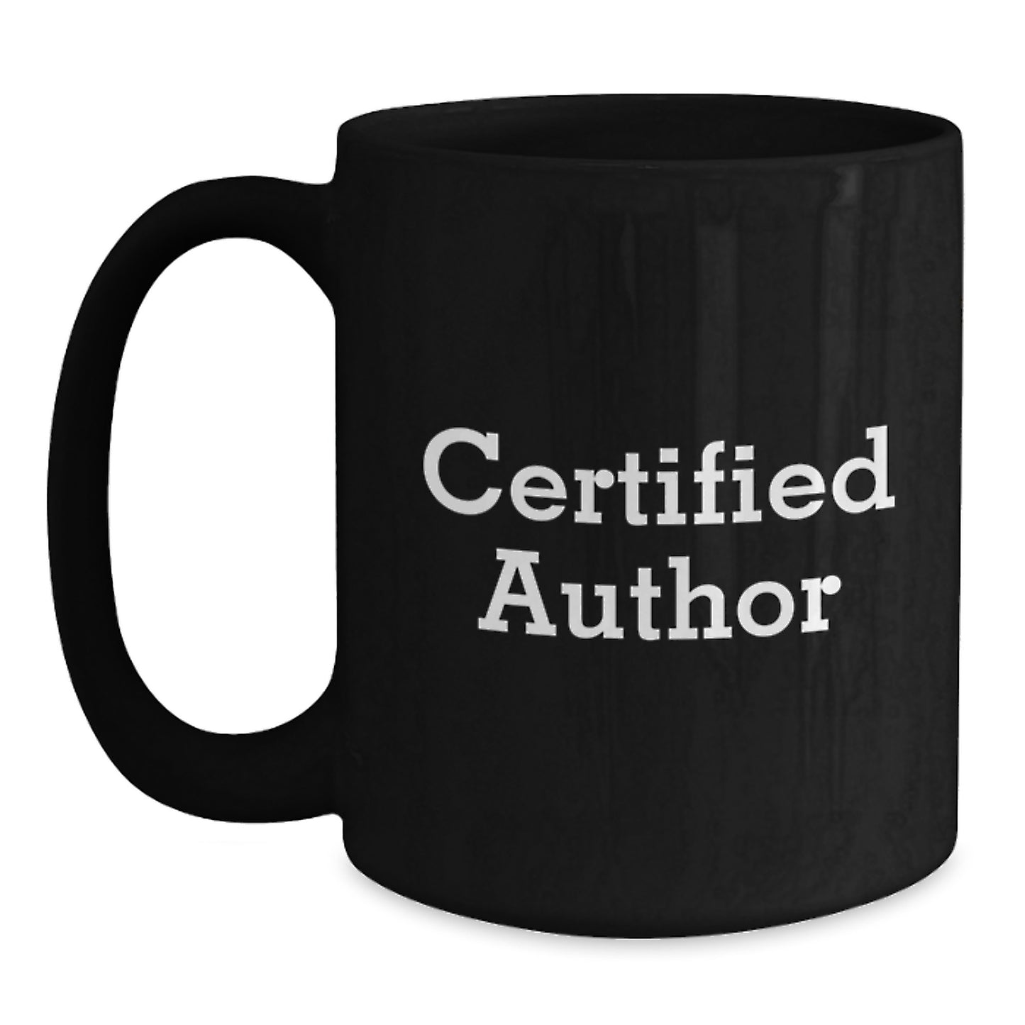 Funny Author Gifts for Him from Family - 'Write On' Black Coffee Mug, 11oz or 15oz, Microwave and Dishwasher Safe - Main