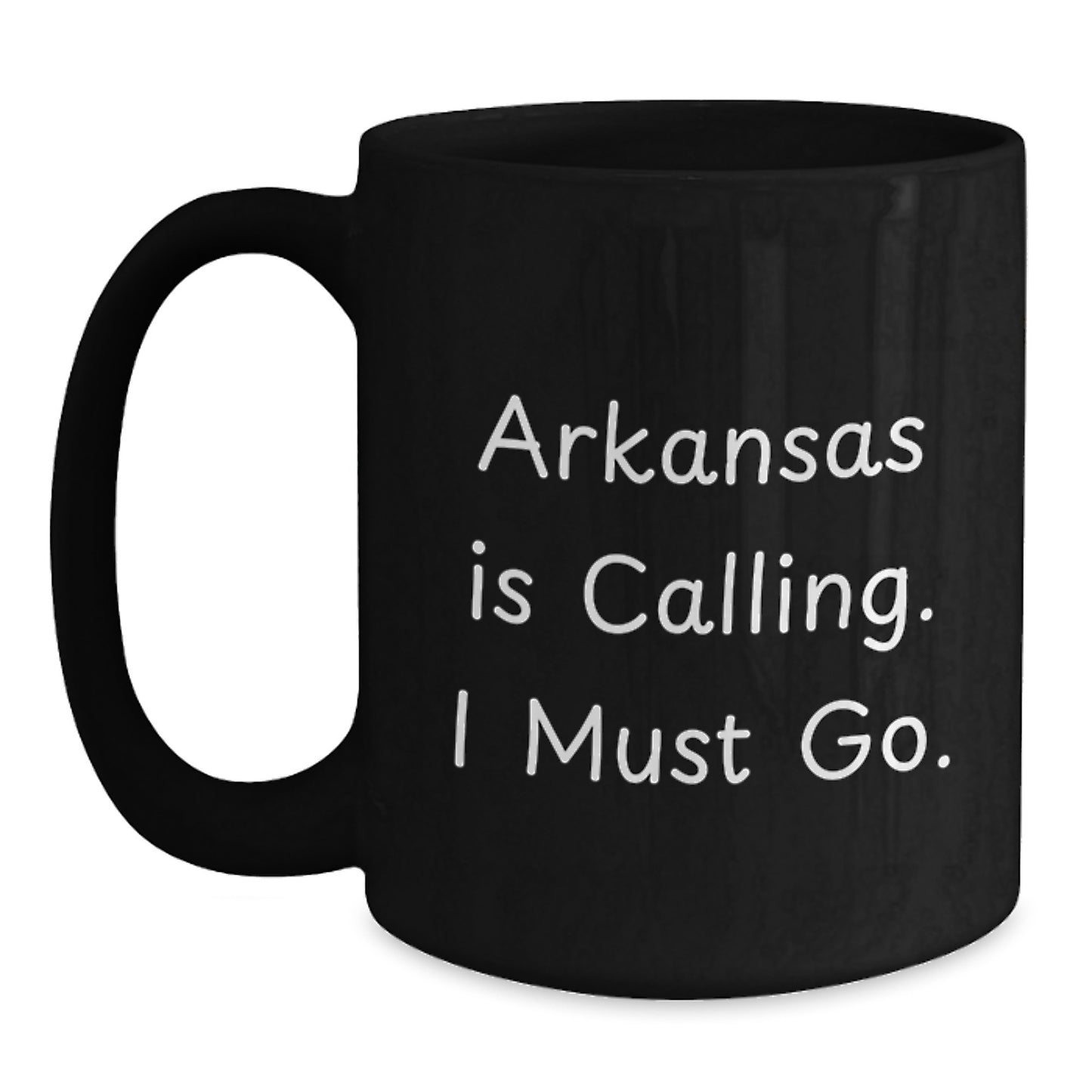Funny Arkansas Black Coffee Mug Gifts from Friends to Arkansas Men for Christmas Unique Arkansas Gifts - Main
