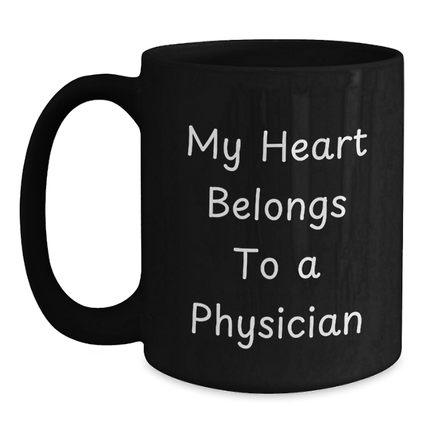 Funny Gift for Physicians, Unique Physician Christmas Unique Gifts from Friends, Physician Black Coffee Mug - Main