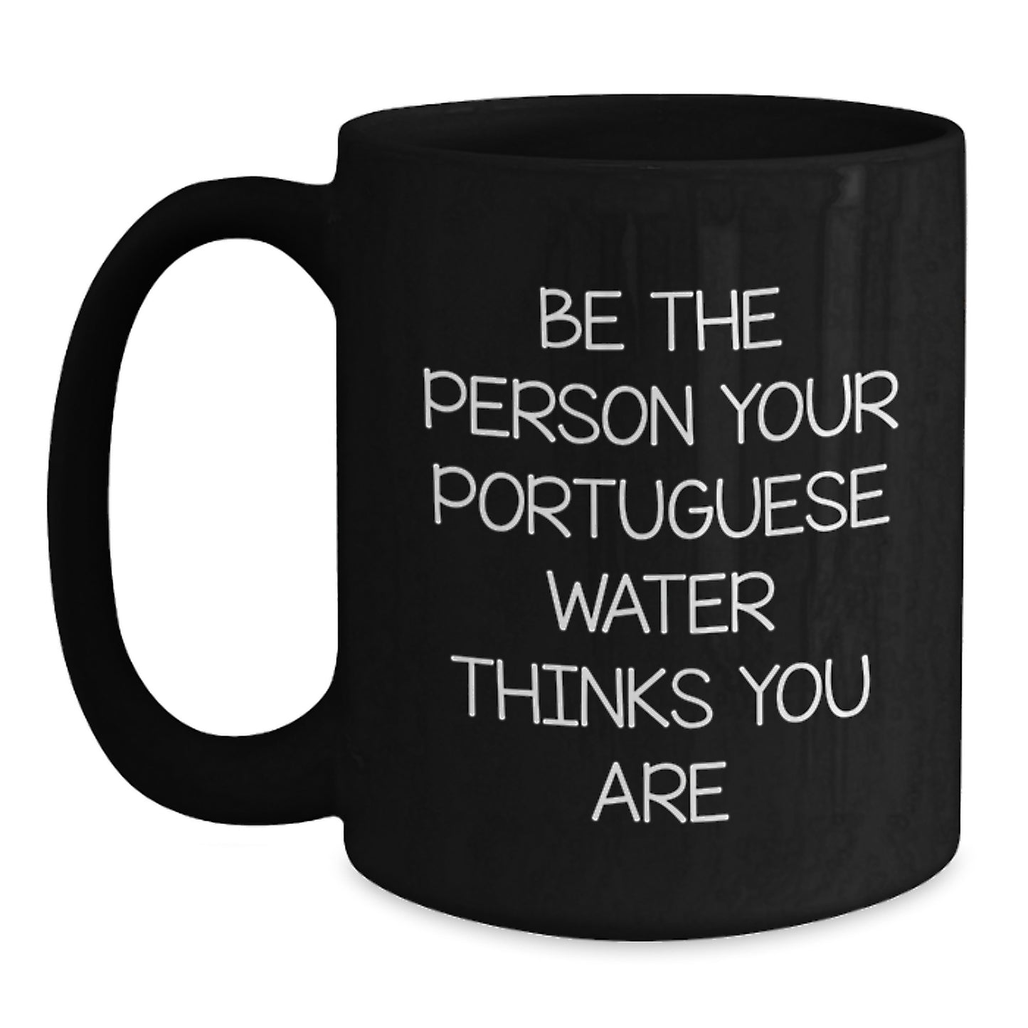 Portuguese Water Dog Lovers Funny Black Coffee Mugs Gifts for Portuguese Water Dog Owners Birthday Presents from Family Friends - Main