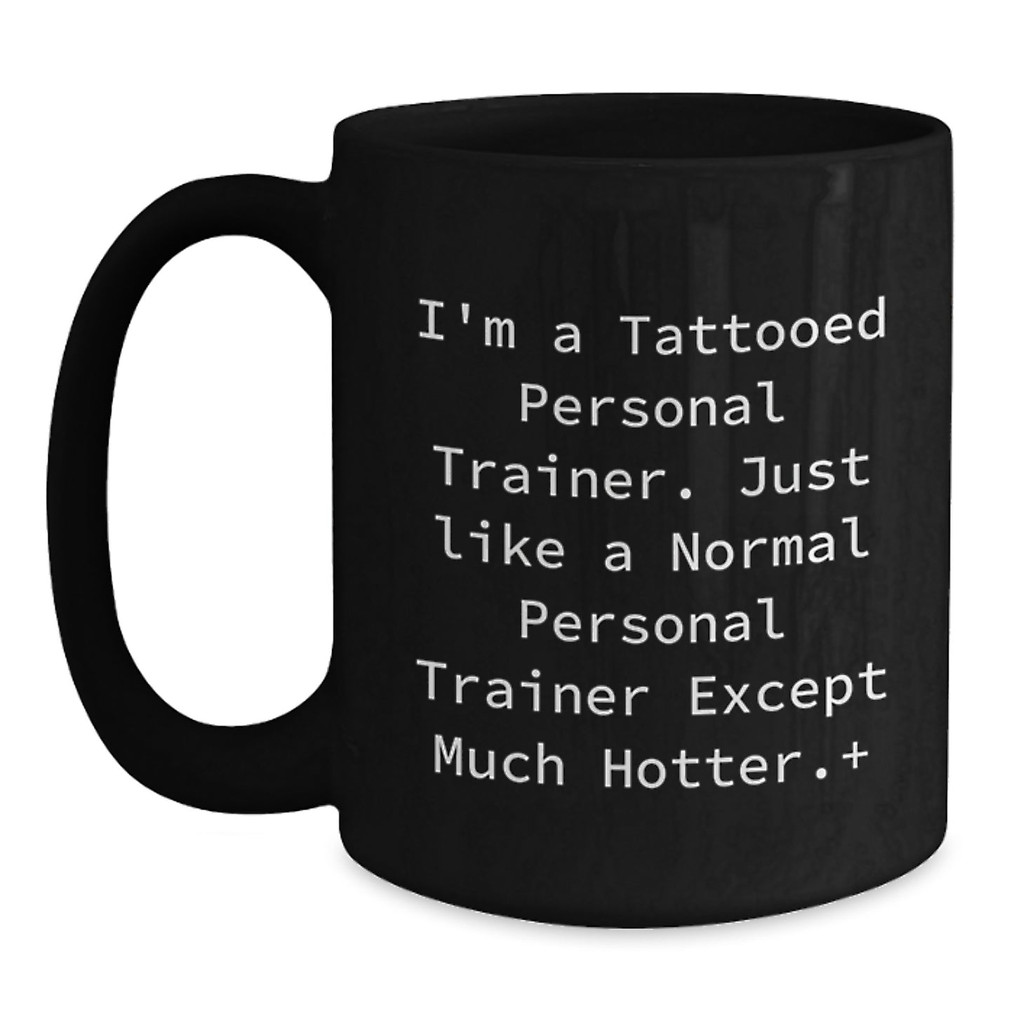 Funny Personal Trainer Gifts for Men - Black Coffee Mug - Christmas Unique Presents from Friends and Family - Main