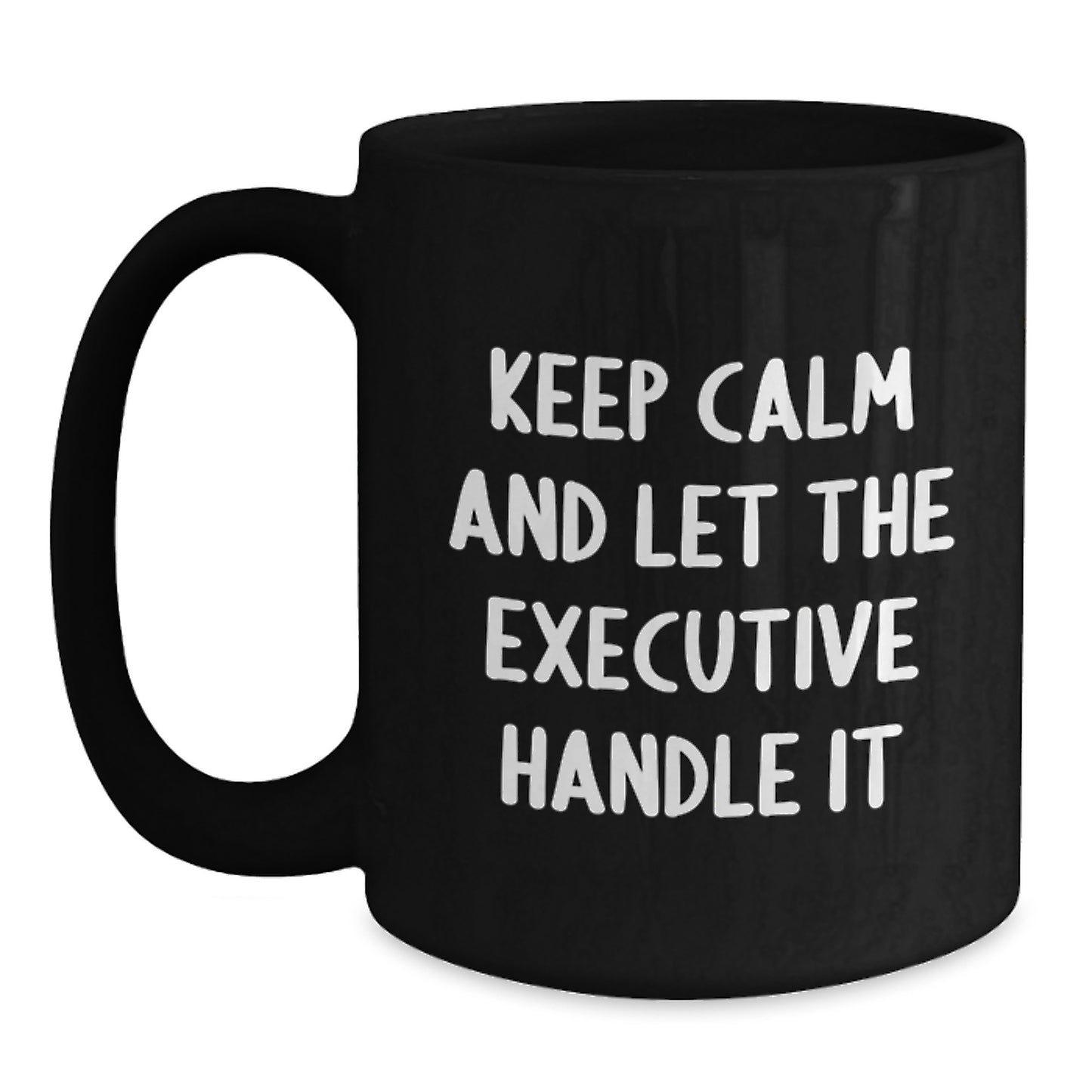 Funny Executive Black Coffee Mugs Gifts from Friends for Christmas Unique Executive Office Desk Decor - Main