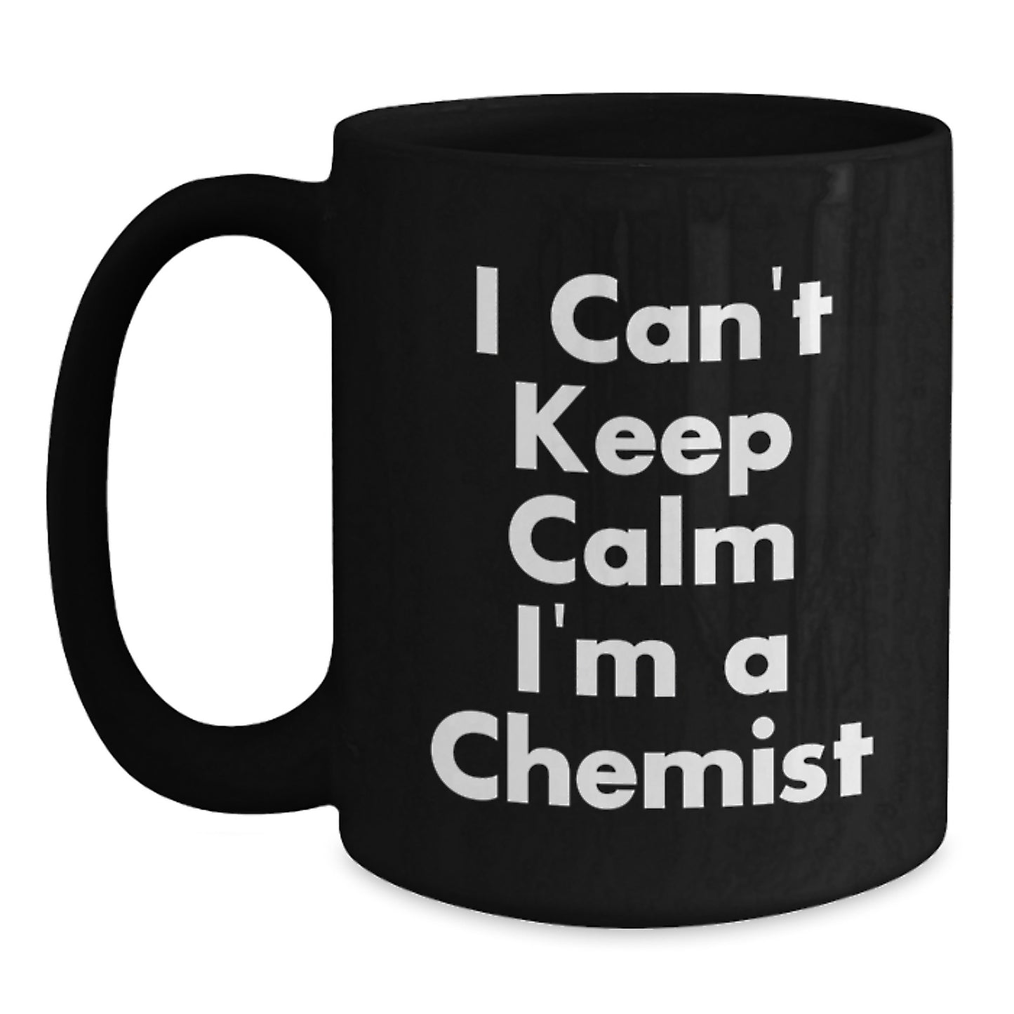 Funny Chemist Gifts from Men to Chemist Friends and Colleagues with I'm a Chemist Black Coffee Mug for Christmas Unique Presents - Main