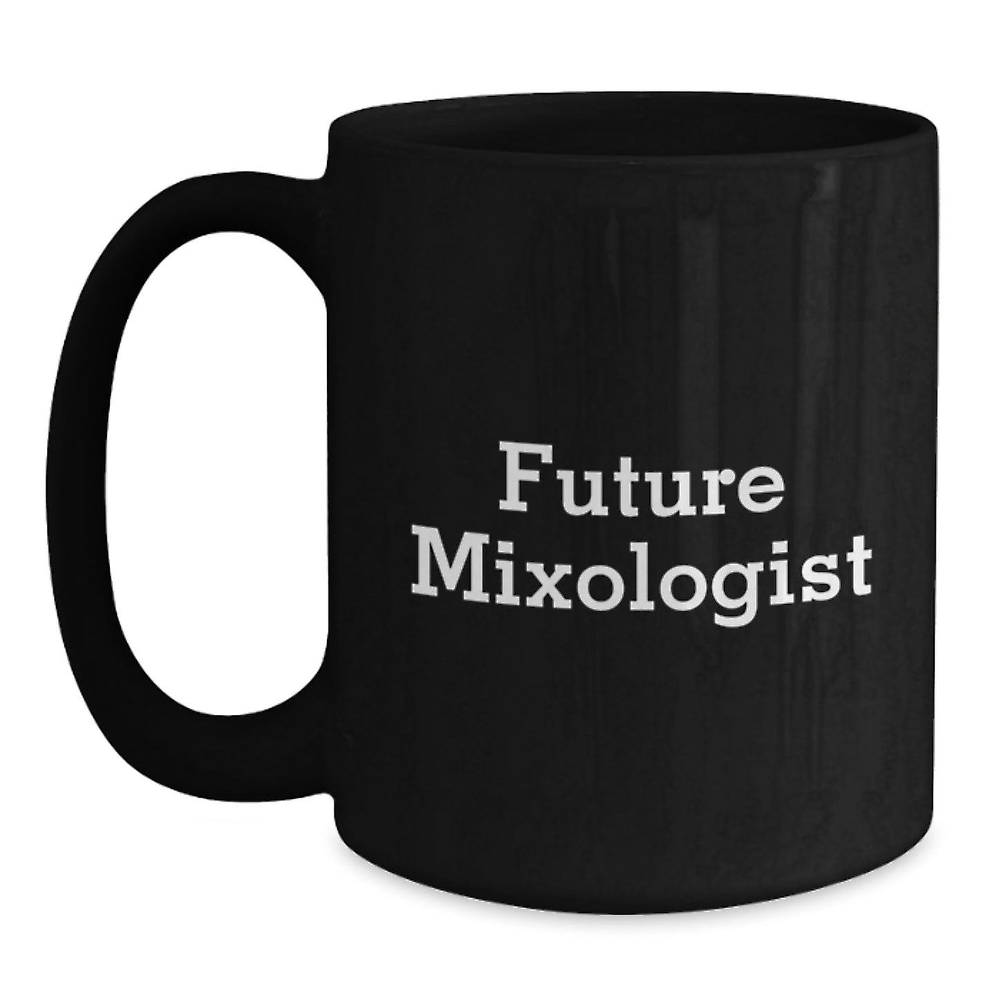 Funny Future Mixologist Gifts from Friends and Family, 'May the Brew Be With You' Black Coffee Mug, Perfect Graduation Unique Gifts - Main