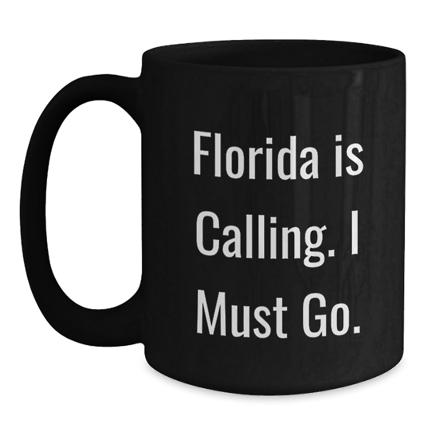 Florida Gifts for Friends, Florida Black Coffee Mugs with Funny Quote, Christmas Unique Gifts from Men to Family - Main