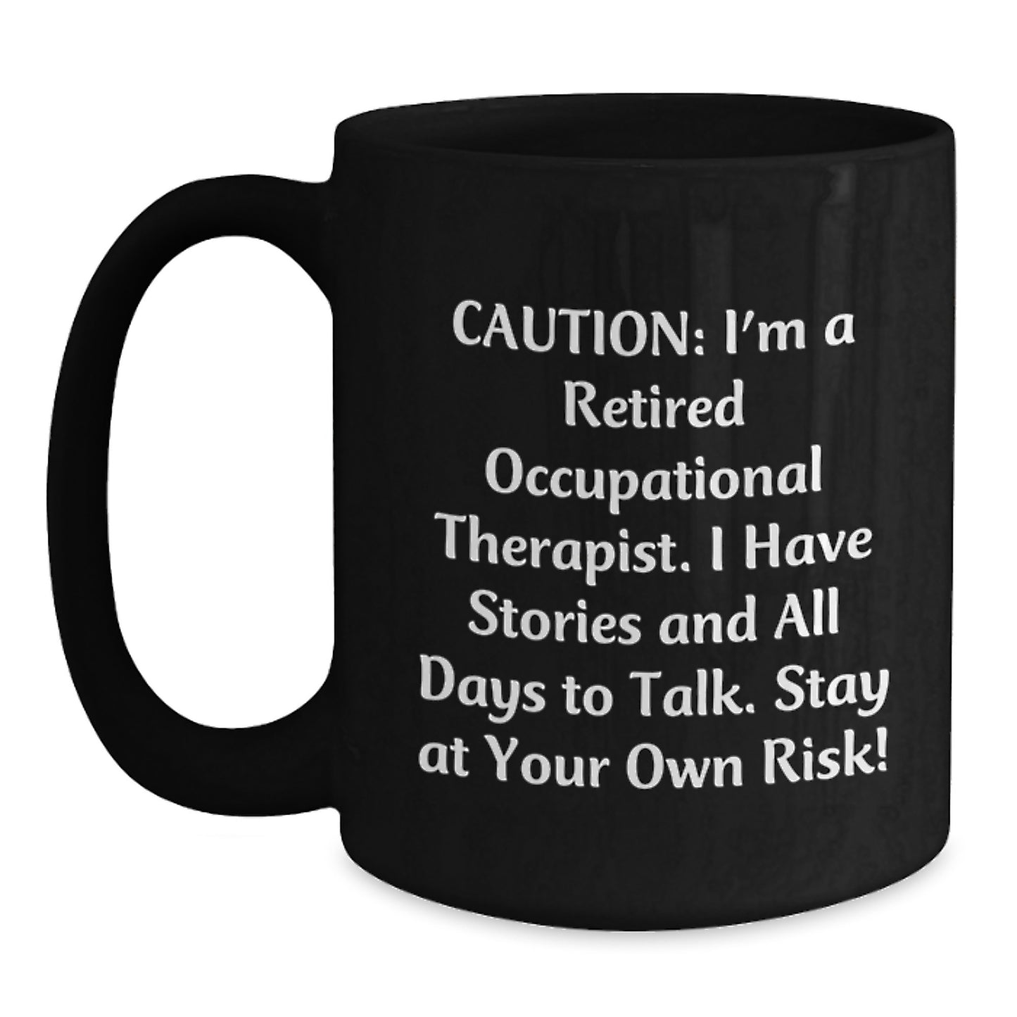 Gifts from Friends and Family for Occupational Therapist | Funny Black Coffee Mug with Christmas Unique Gifts - Main